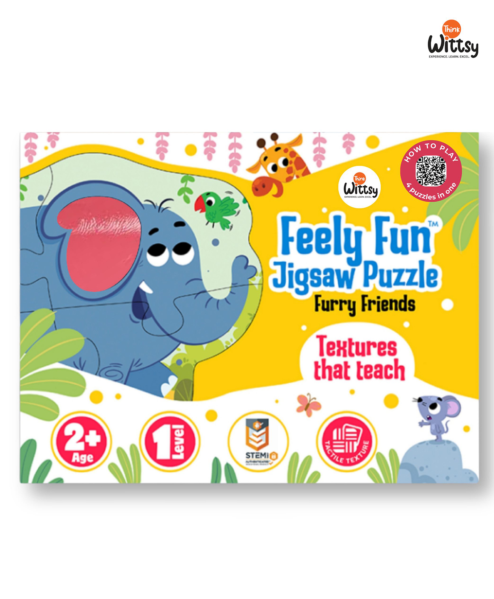 Think Wittsy Feely Fun Jigsaw Puzzle Furry Friends-image-45