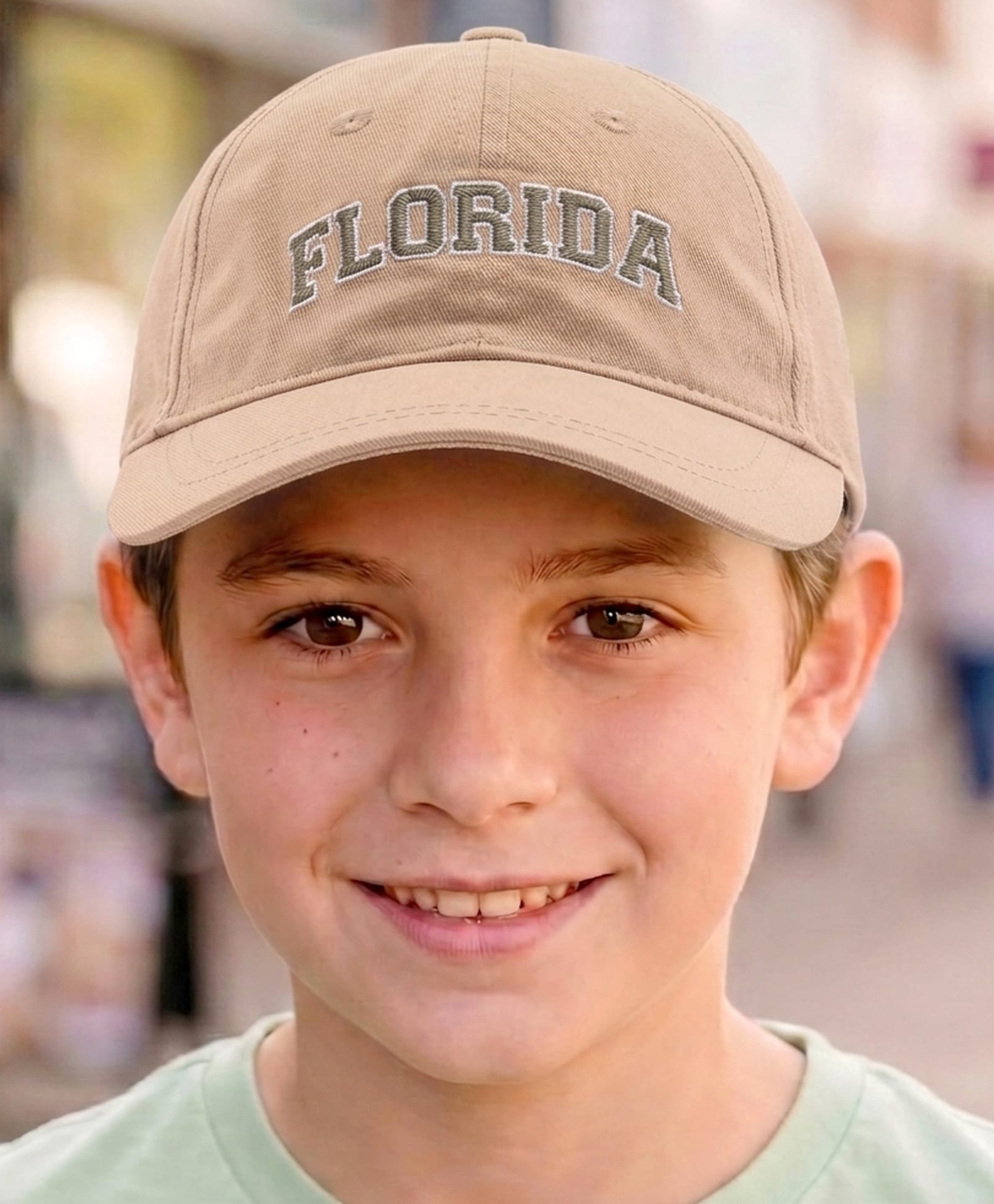 Babyhug Cotton Woven Text Embroidered Baseball Cap Light Brown - Diameter 19 cm-image-41