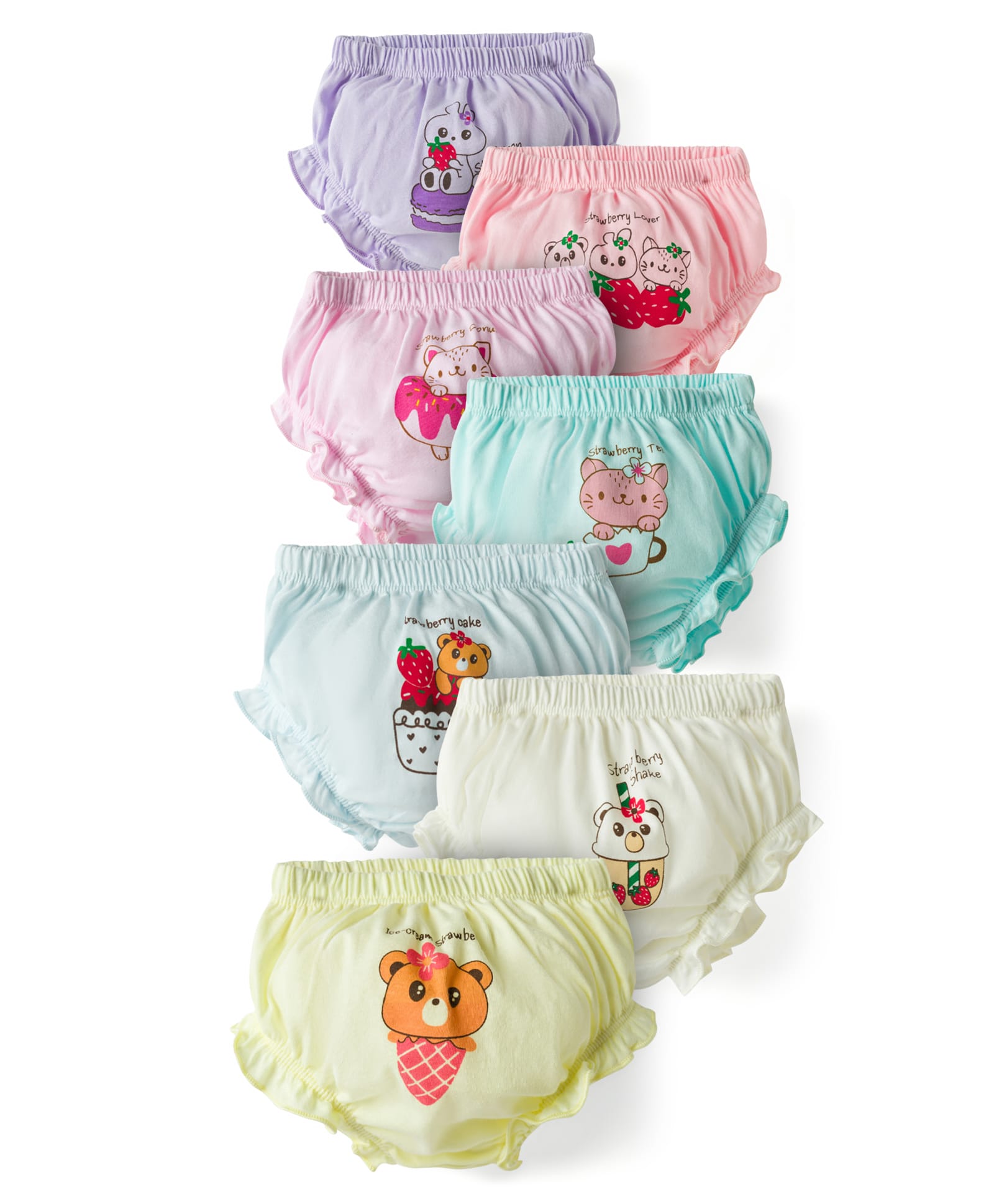Simply Sinker Knit Panties With Animal Print Pack of 7 - Multicolor