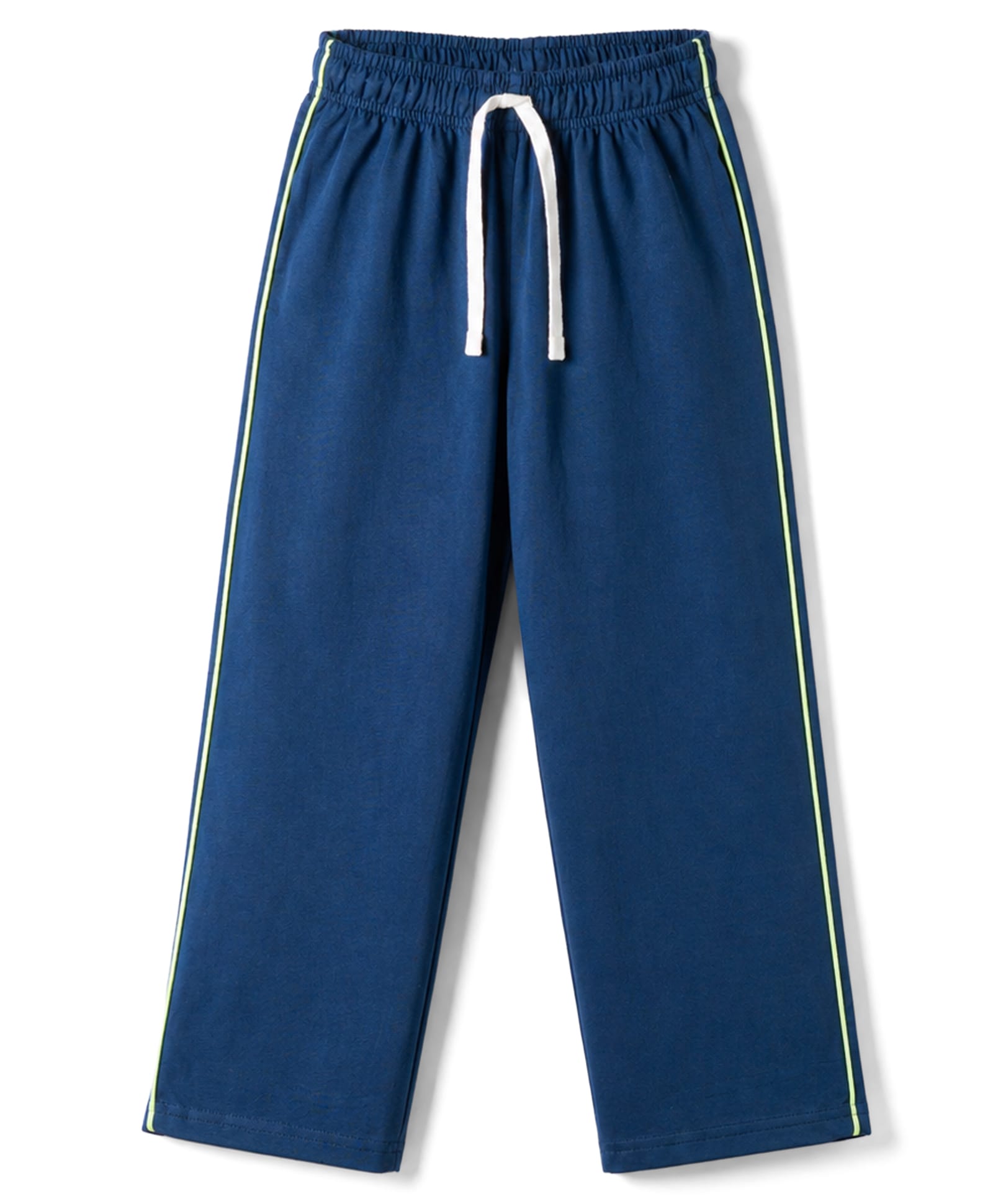 CUCUMBER Knit Full Length Solid Lounge Pant - Navy Blue-picture-22