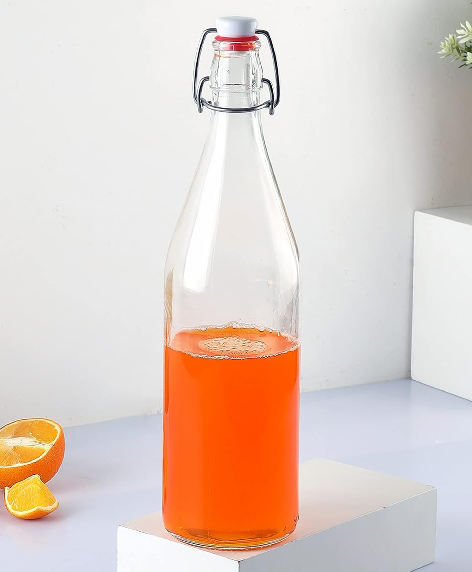 CELLO Aquaria Glass Water Bottle For Daily Use 1000 ml, Transparent | Durable & Stylish, Freezable & Fridge Safe, Leakproof & Leadfree Toughened Glass Water Bottle For Juices, Milk & Cold Beverages-picture-22