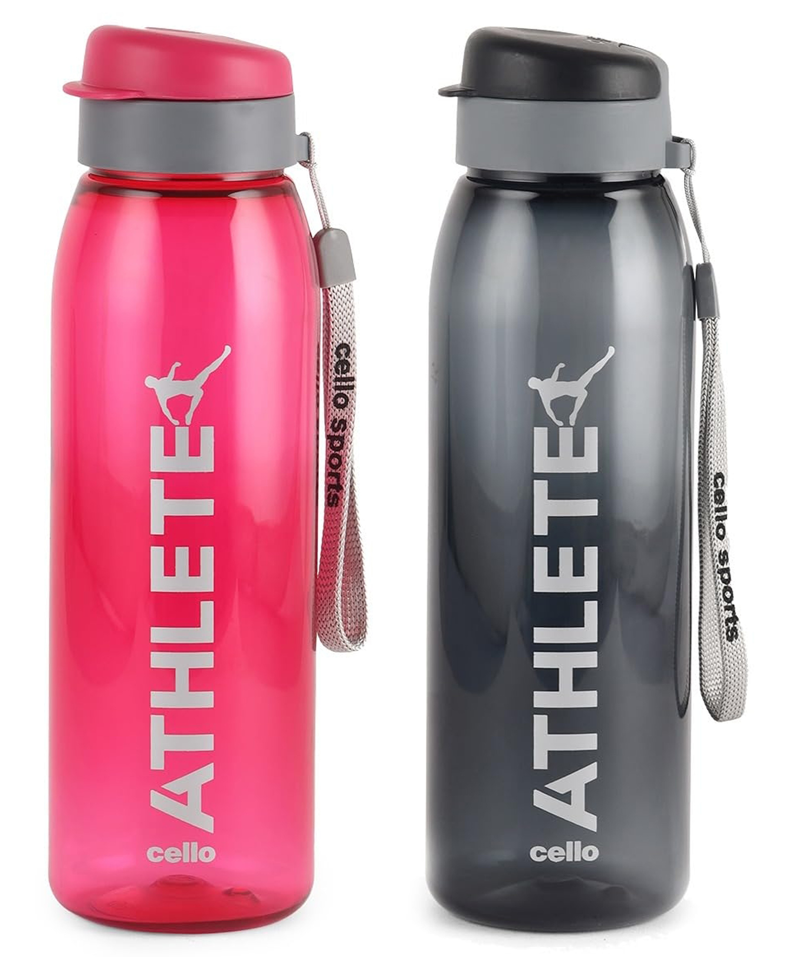 CELLO Athlete Water Bottles Set of 2 Pcs For Daily Use, 800 ml Each Multicolor | Stylish & Unbreakable BPA-Free Leakproof Freezer & Fridge Safe Flip Top Lid Water Bottle For School, Office & Travel-picture-19