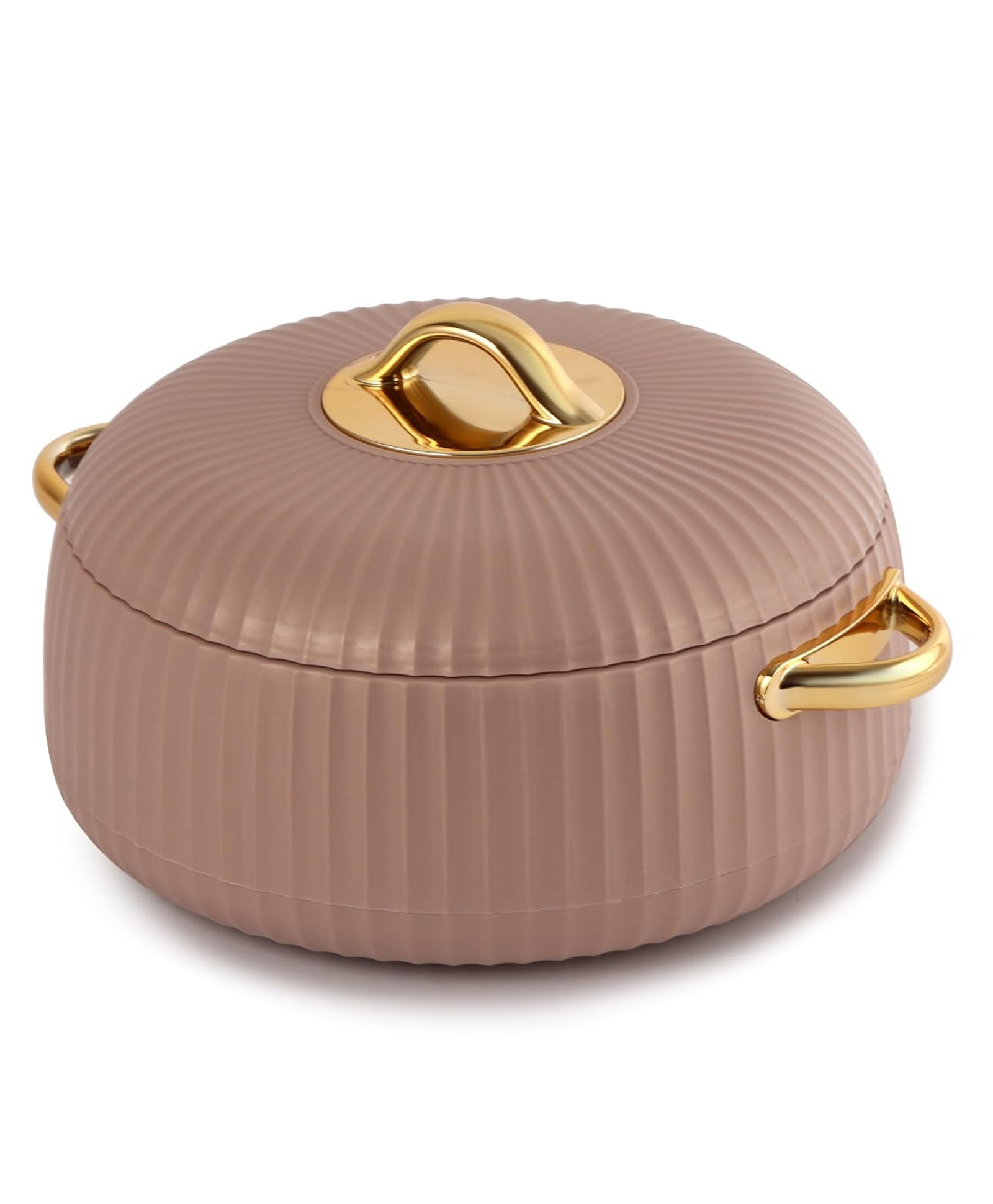 Cello Aurum Luxury Inner Stainless Steel Insulated Hot-pot 1250ml, Beige | Easy Grip Lid & Frim Twist Lock | BPA-Free, Durable, Suitable for Hot & Cold | Hot Box for Kitchen | Hot Pot for Home-image-34