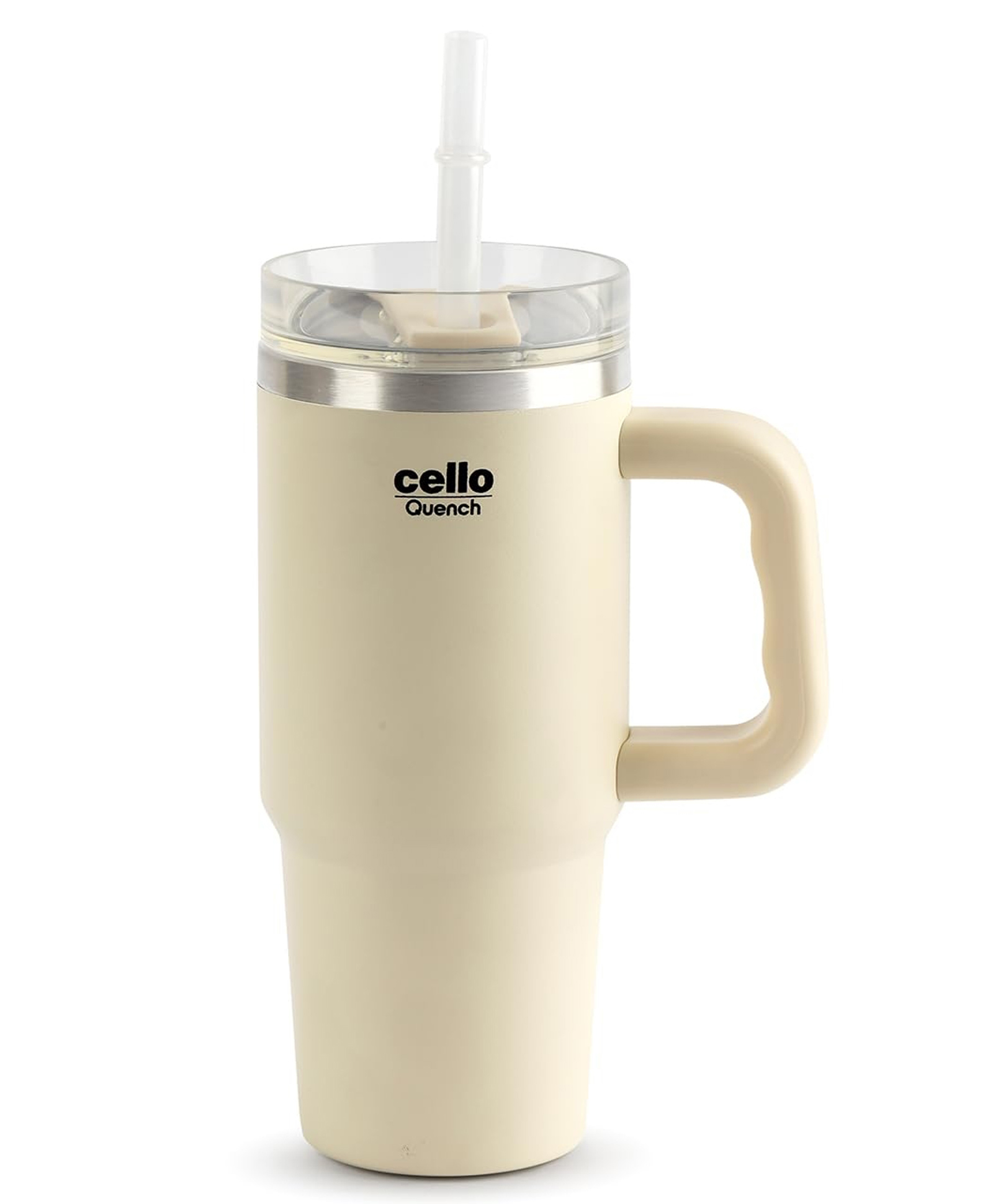 CELLO Quench 600 Insulated Stainless Steel Sipper Tumbler with Straw for Daily Use & Travel 550 ml White| Double Wall Vacuum Insulated Hot & Cold Leakproof Stainless Steel Mug Tumbler for Office-image-11