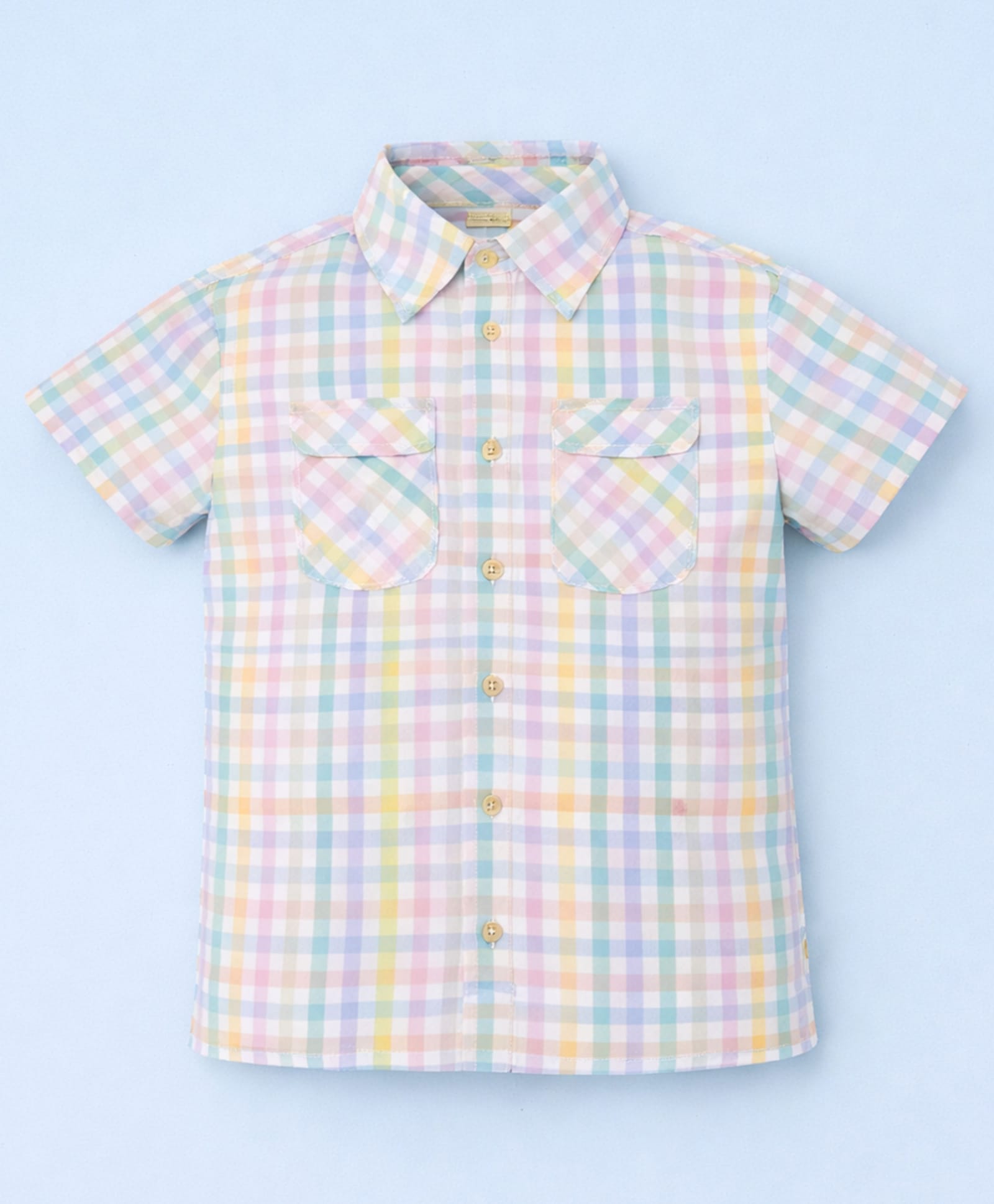 Cherry Crumble By Nitt Hyman Cotton Woven Half Sleeves Checked Shirt - Multi Colour-picture-23