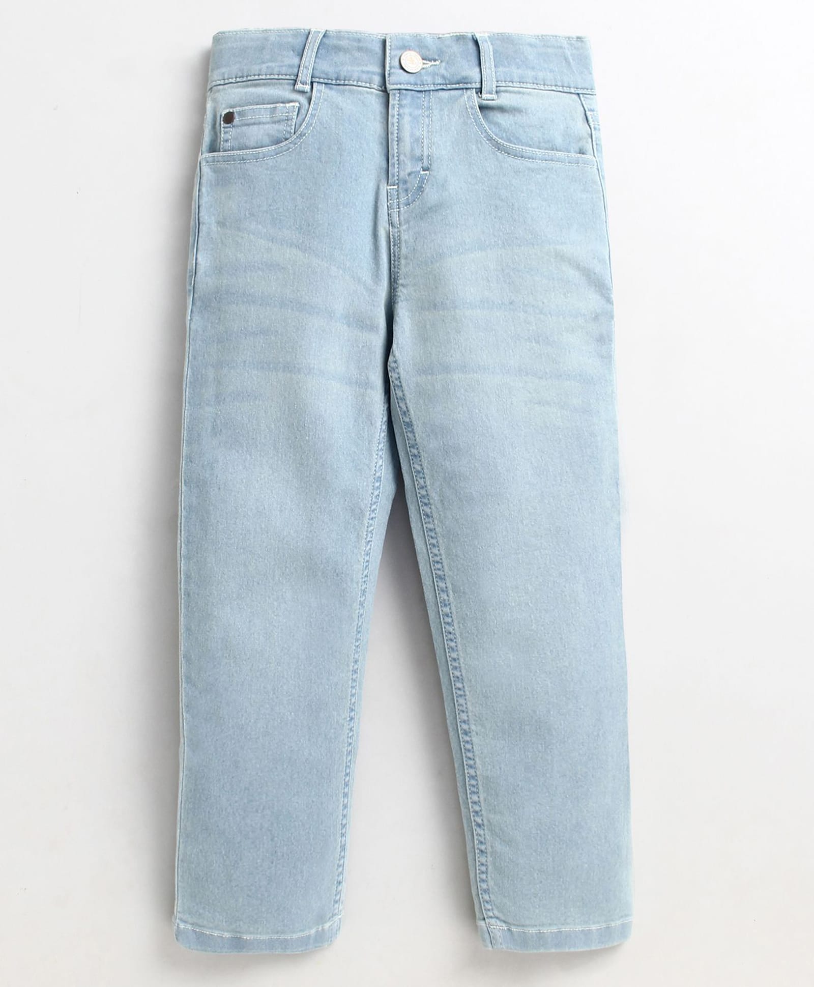 Cherry Crumble By Nitt Hyman Denim Woven Solid Washed Jeans - Blue-picture-15