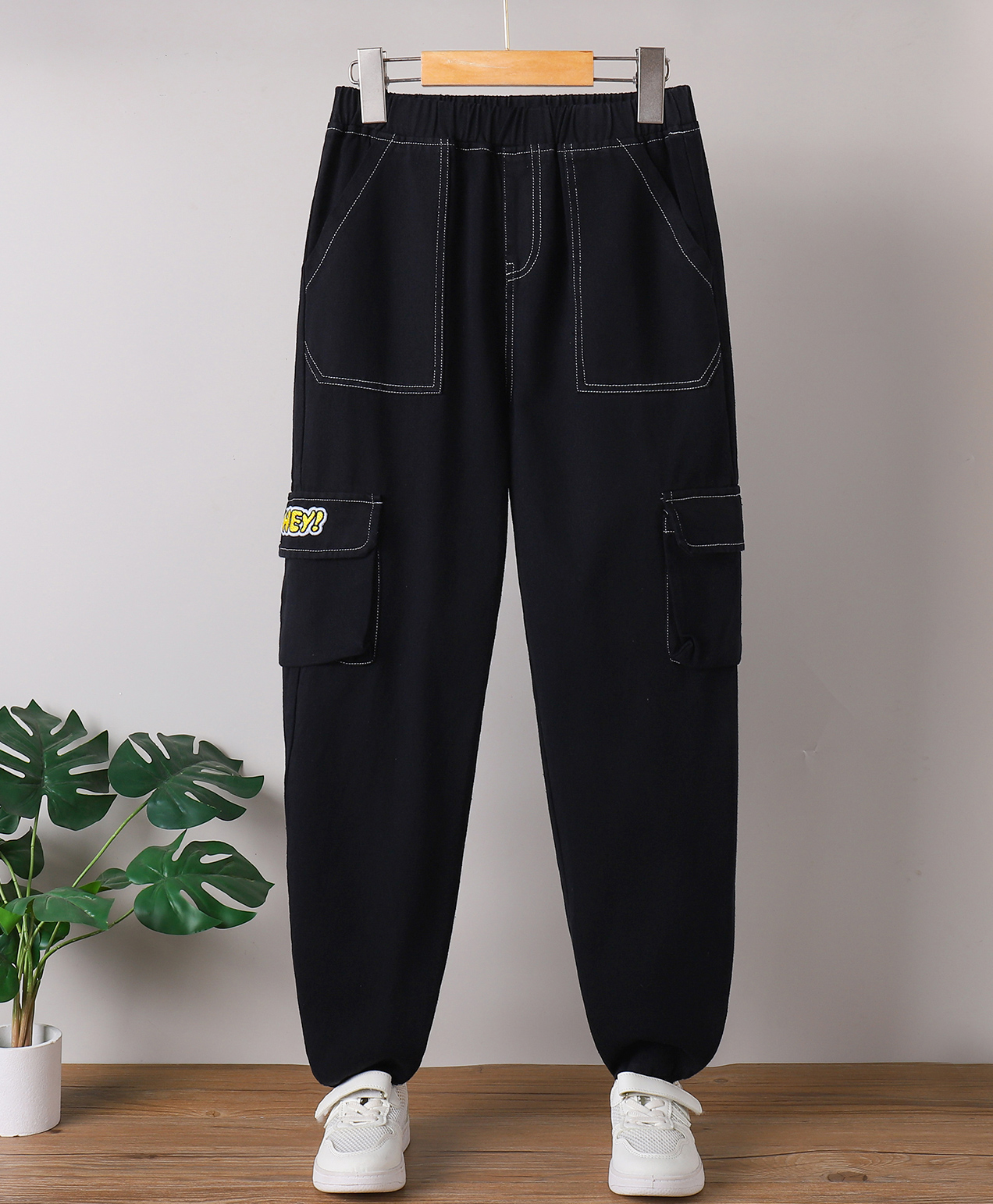 Mark & Mia Cotton Washed Full Length Jeans - Black-picture-14