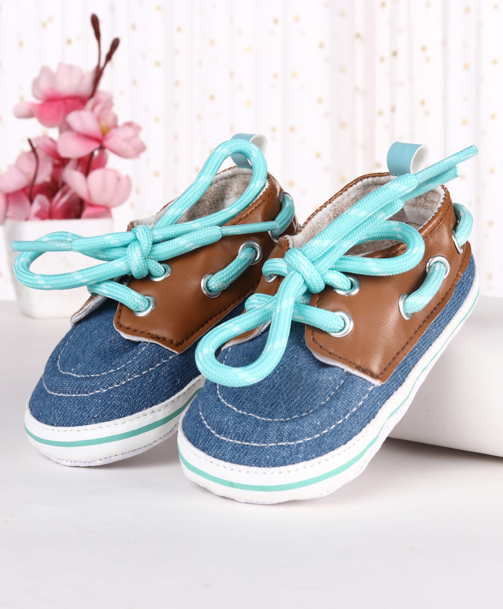 Cute Walk by Babyhug Lace Up Solid Booties - Navy Blue-image-37