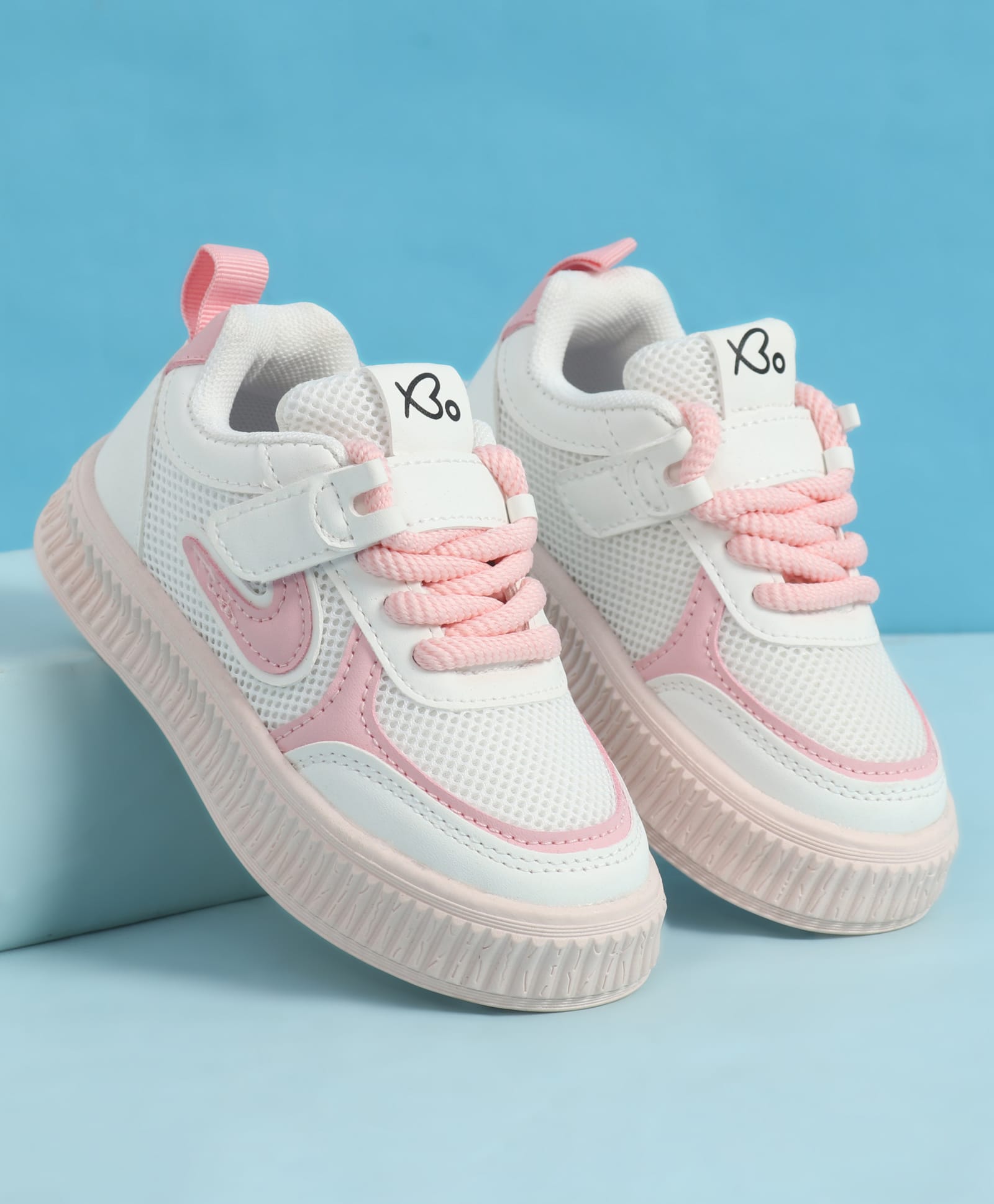 Babyoye Velcro Closure Printed Casual Shoes - Pink-picture-14