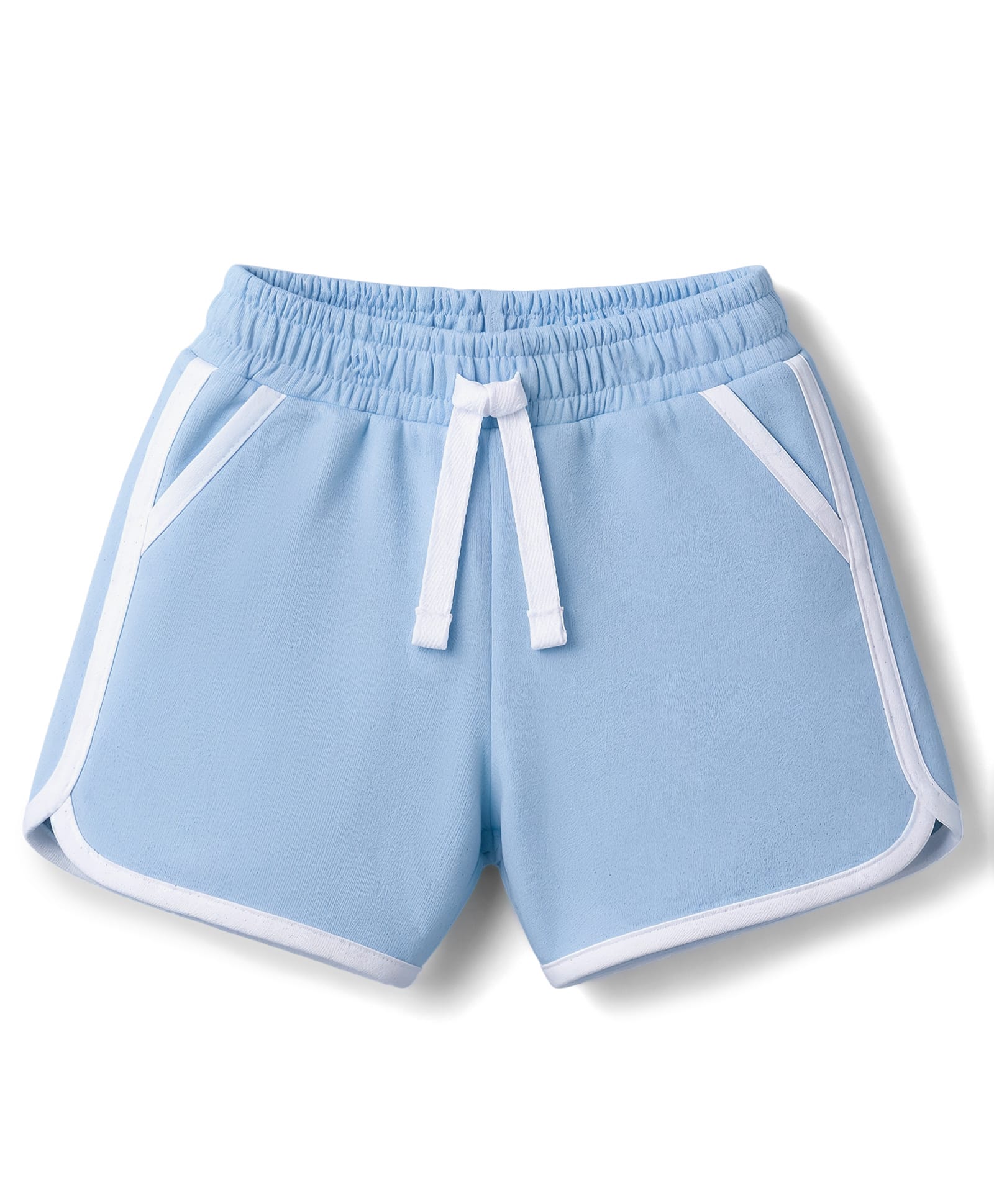 Zero Sinker Knit Above Knee Length Solid Shorts - Blue-picture-37