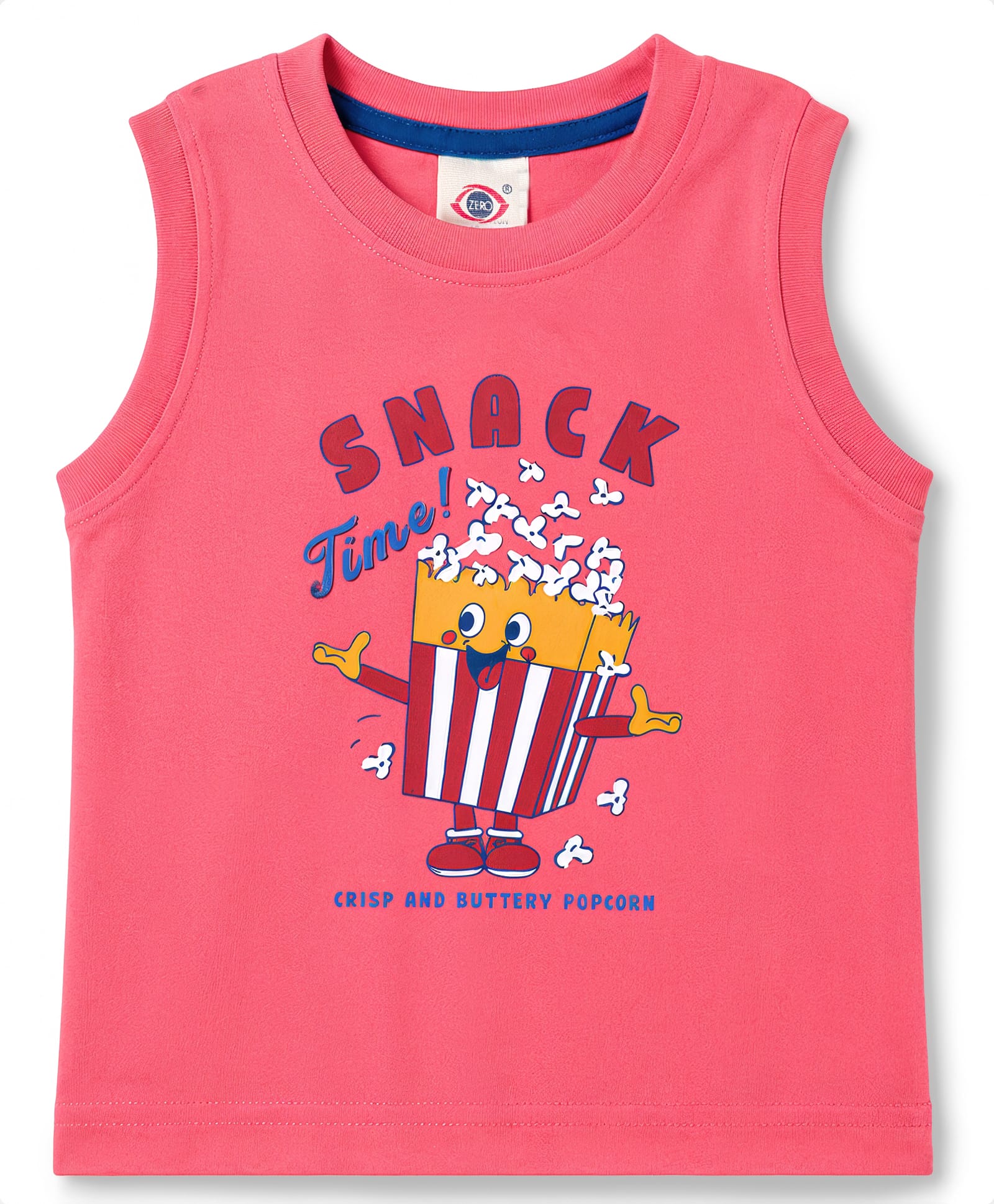 Zero Knitted Sleeveless Vest Snack Print - Dark Peach-picture-33