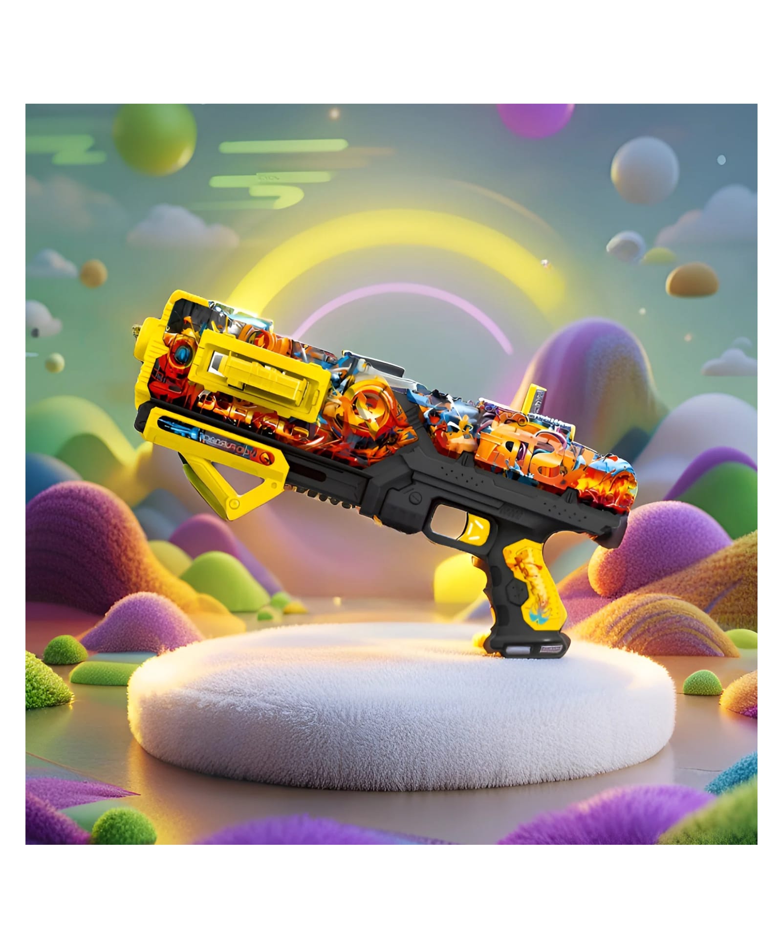 Lumo Brilliant Toys Kids Manual Soft Bullet Gun Toy With 18 Foam Bullets Soft Shooting Attacker Blaster Toy Gun with Targets for Boys & Girls - Color May Vary-picture-33