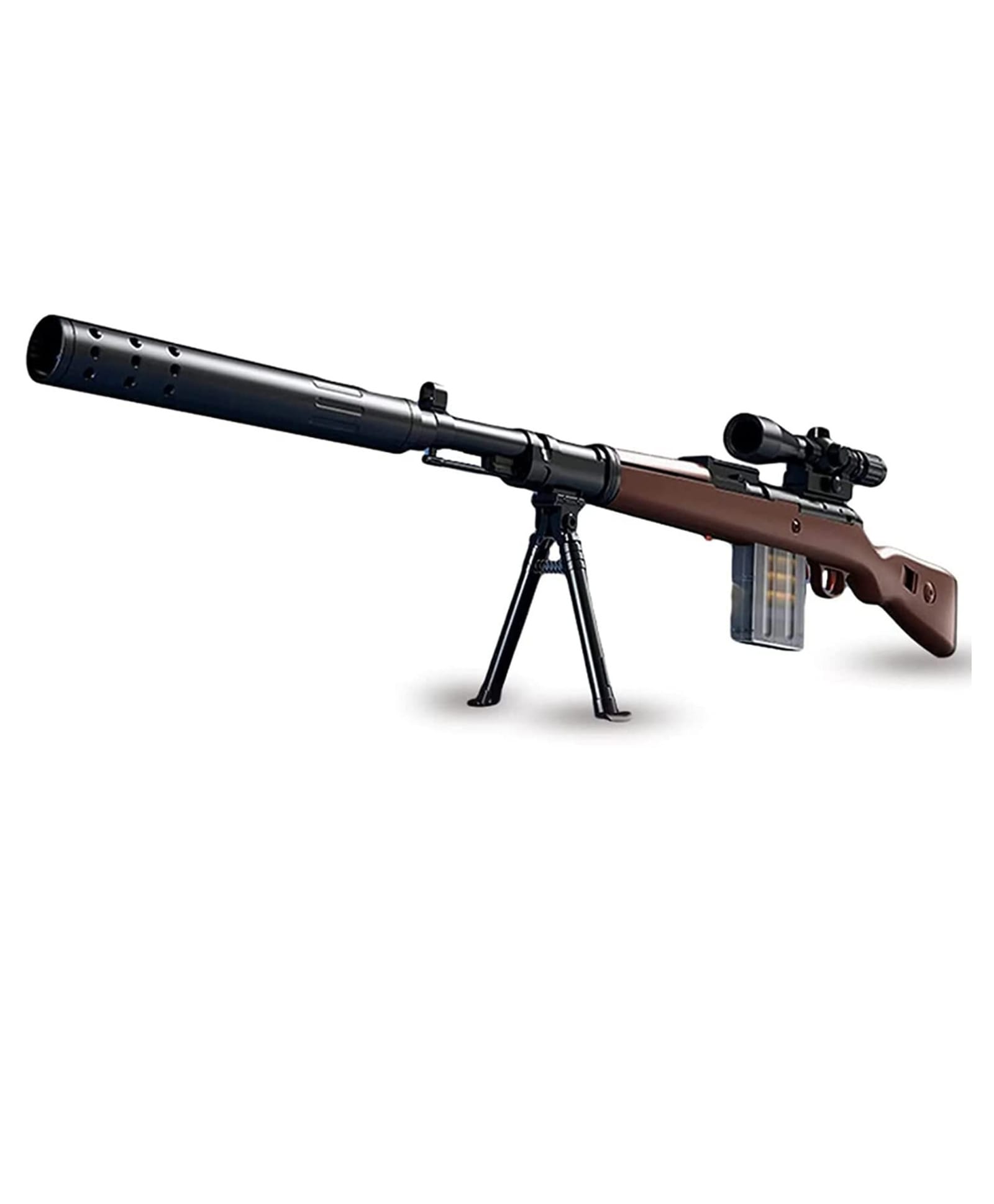Lumo Brilliant Toys Kar 98K Foam Blaster Rifle Toy, Sniper Rifle with 20 Soft Balls, Soft Bullet Sniper Toy Gun with Glasses for Children, Unisex, Toy Gun for Boys, Children and Adults - Multicolor-image-49