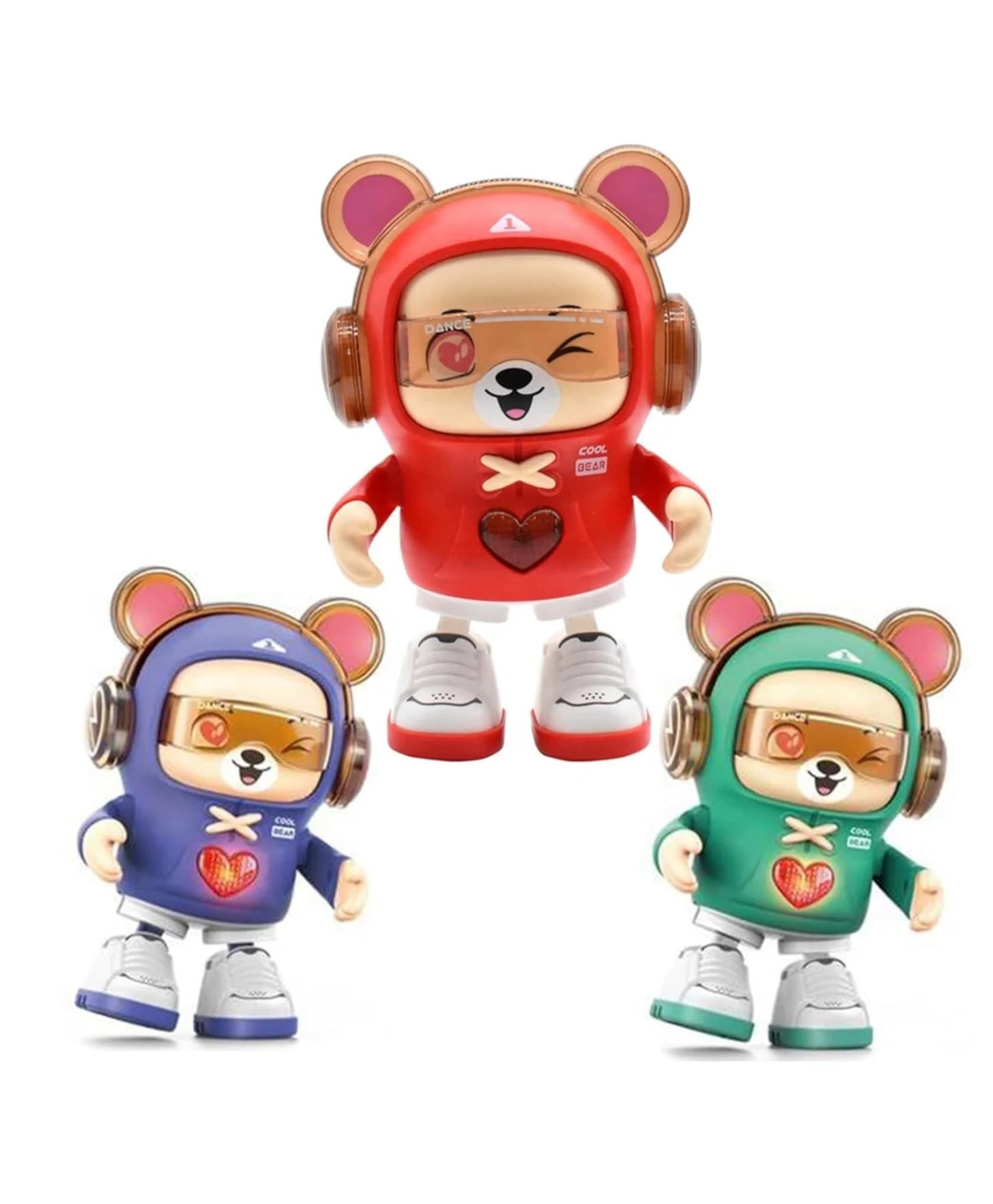 Lumo Brilliant Toys Dancing Bear Toy With Lights And Musical Dancing Love Gesture, Fun Moving Crawling Toy for Babies, Fun Entertainment Kids Toys - Color May Vary-image-43