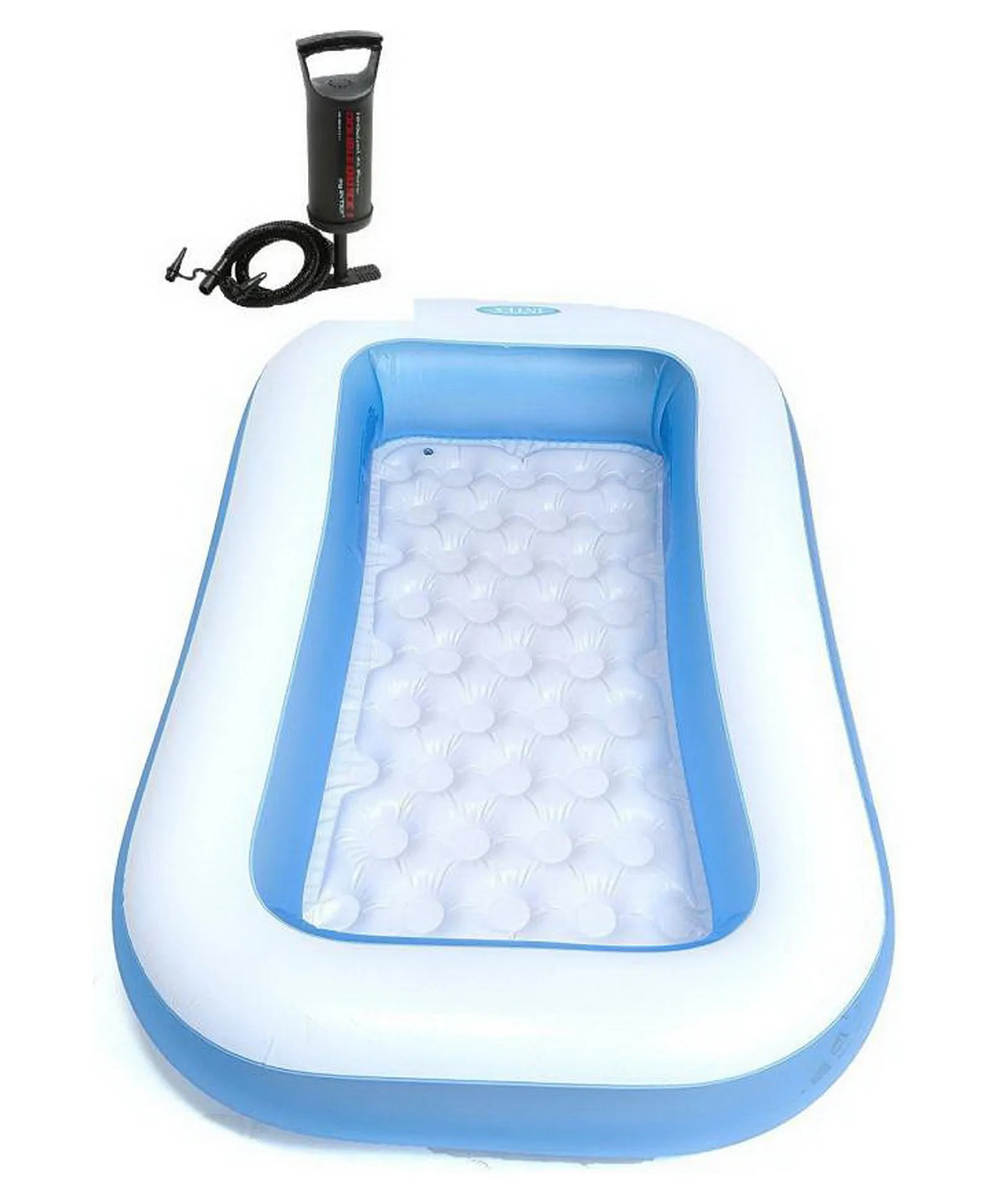 Intex Rectangular Inflatable Swimming Pool With Hand Pump Fun Entertainment Kids Pool - Multicolor-picture-11
