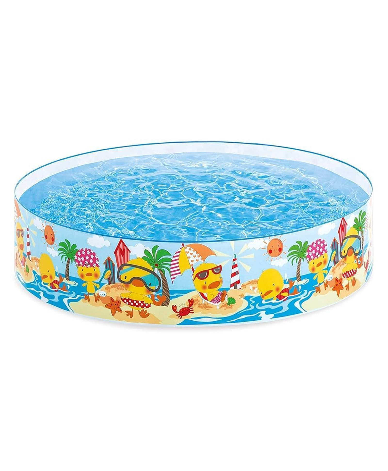 Intex Inflatable Round Swimming Pool Folding and Durable Swim Center Pool for Kids Color & Print May Vary-image-43