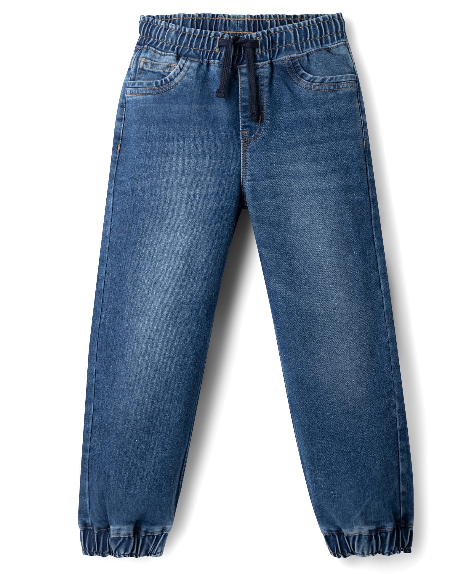 Pine Kids Denim Woven Washed Full Length Jeans - Blue-picture-12