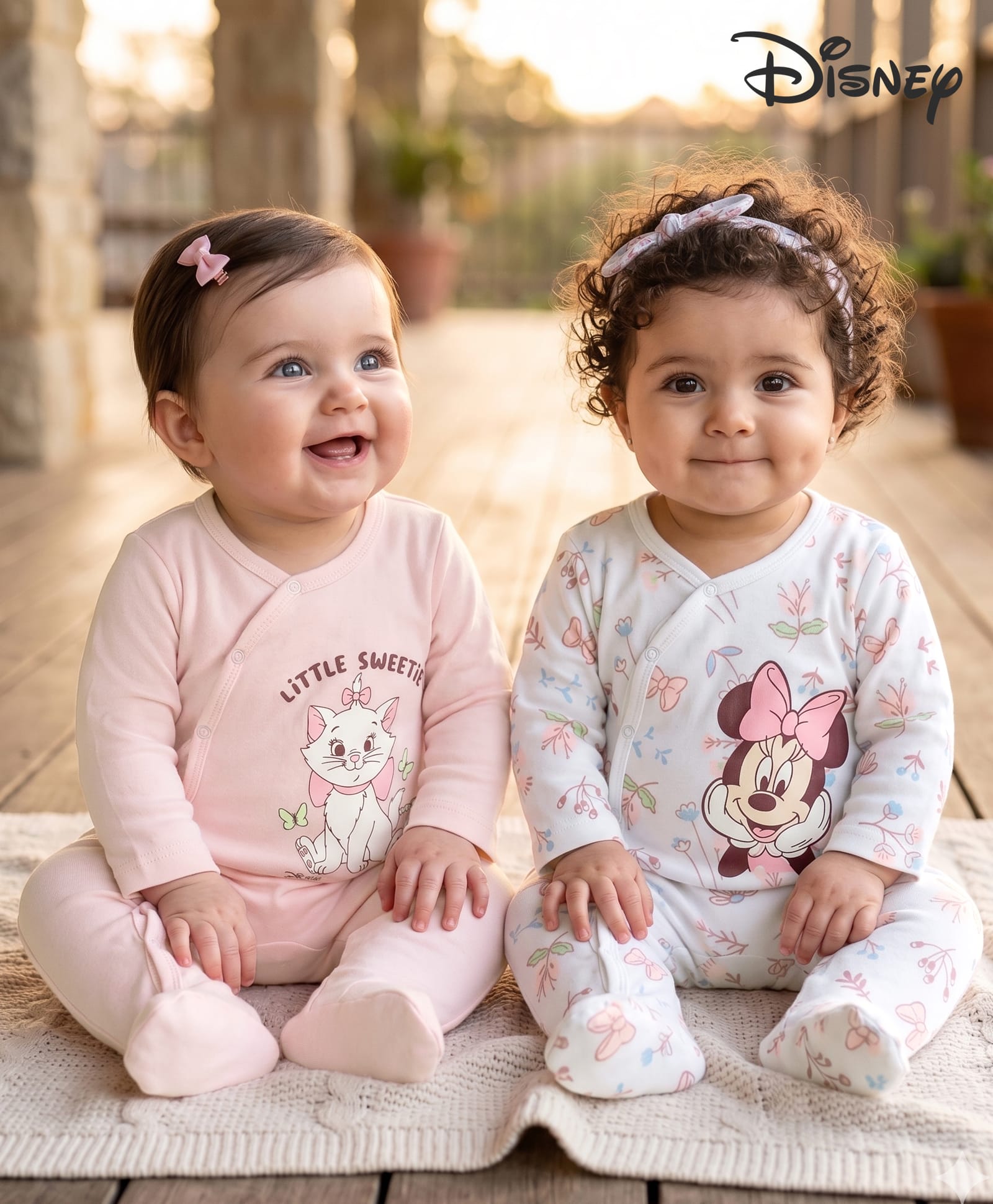 Babyhug Disney Interlock Knit Full Sleeves Footed Sleepsuit with Disney Character Print Pack of 2 - Multicolour-image-32