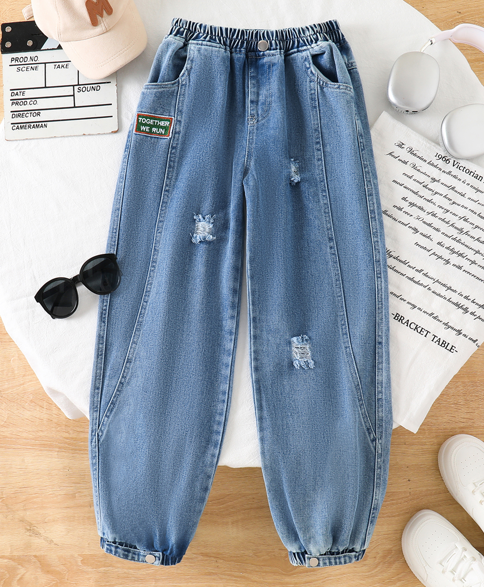 Mark & Mia Cotton Washed Jeans - Blue-picture-23