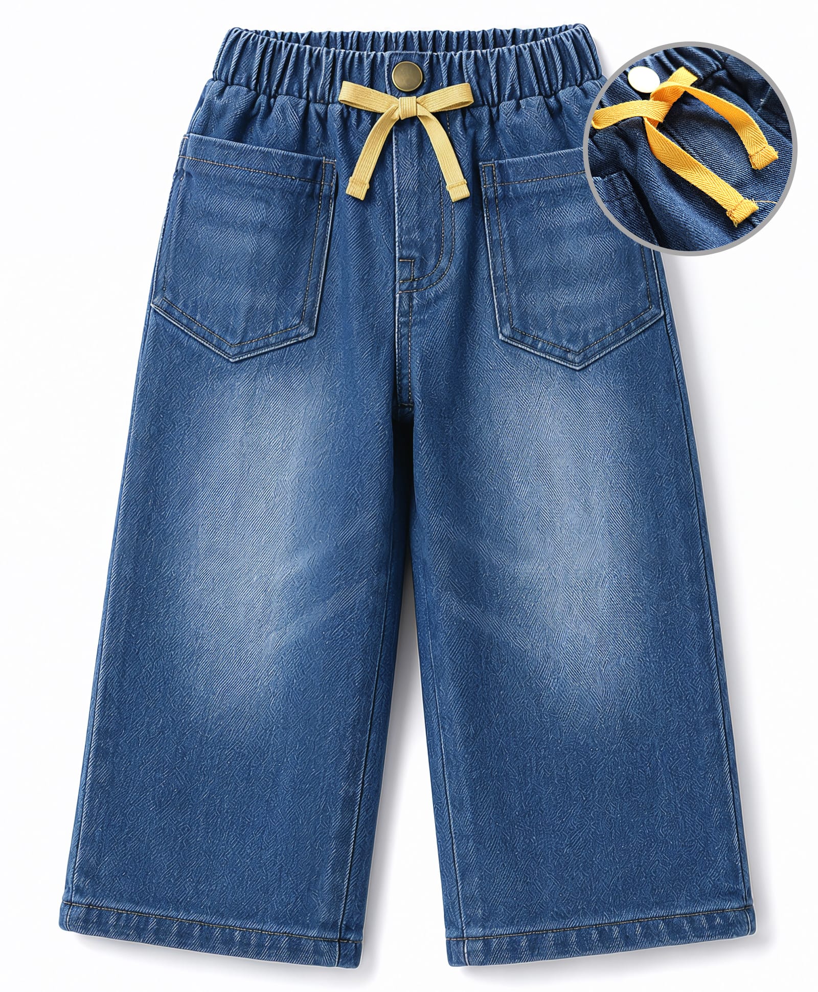 Mark & Mia Full Length Washed Jeans With Front Pockets - Navy Blue-picture-25