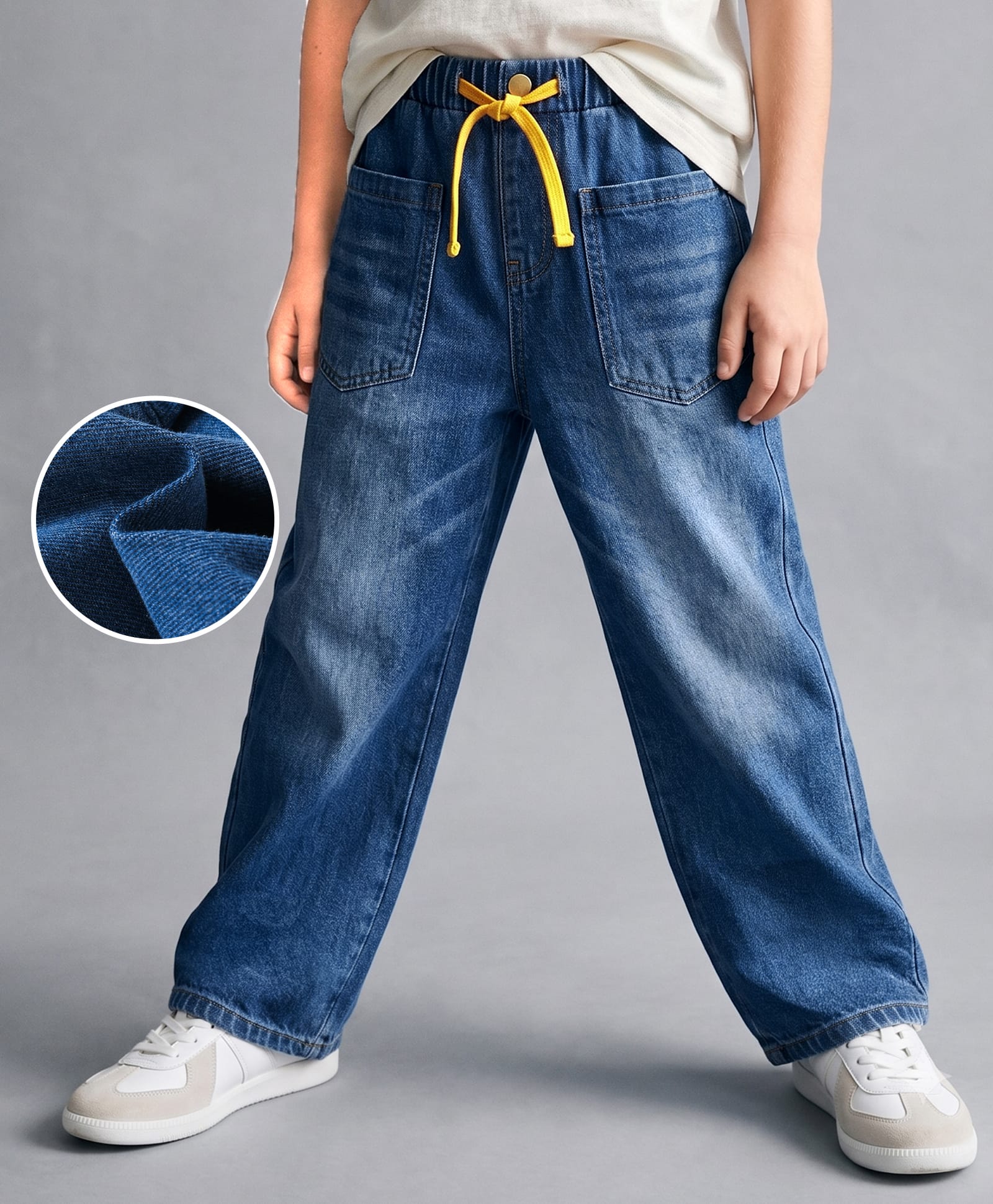 Mark & Mia Cotton Washed Jeans - Blue-picture-25