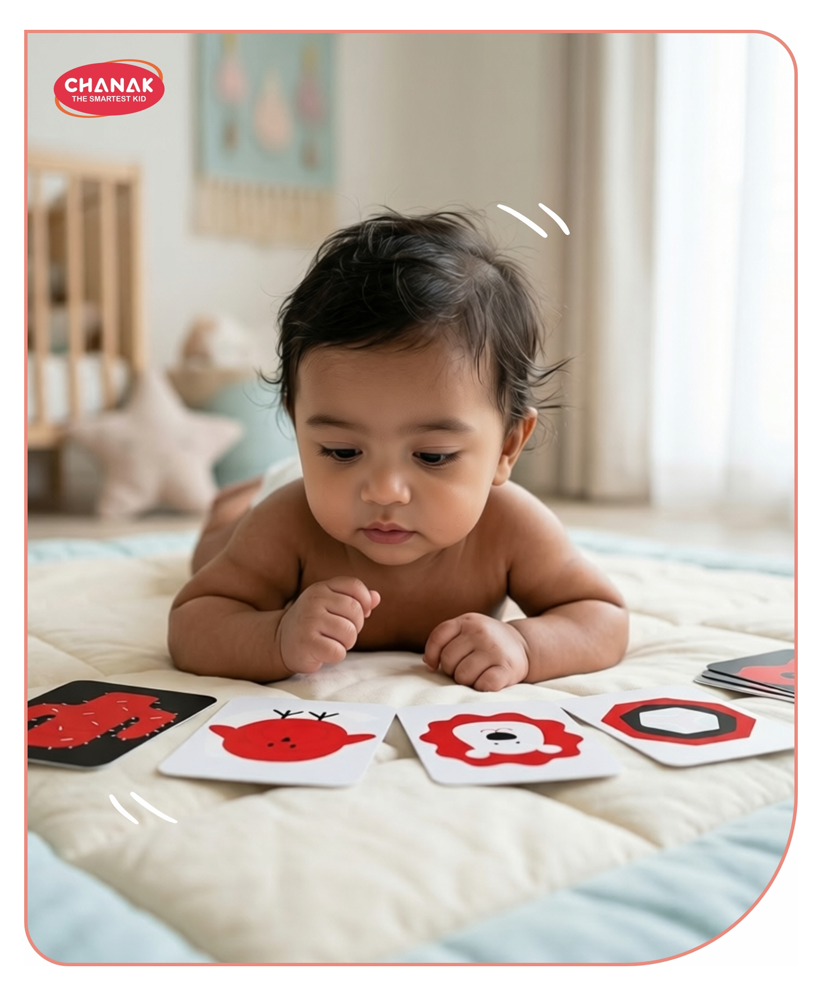 Aditi Toys Vision Bloom High Contrast Flash Cards for Babies (6+Months) Red, Black & White Non-Tearable Cards & Book, Color Recognition, Visual Tracking & Brain Development, Safe & Non-Toxic Flashcard-image-41