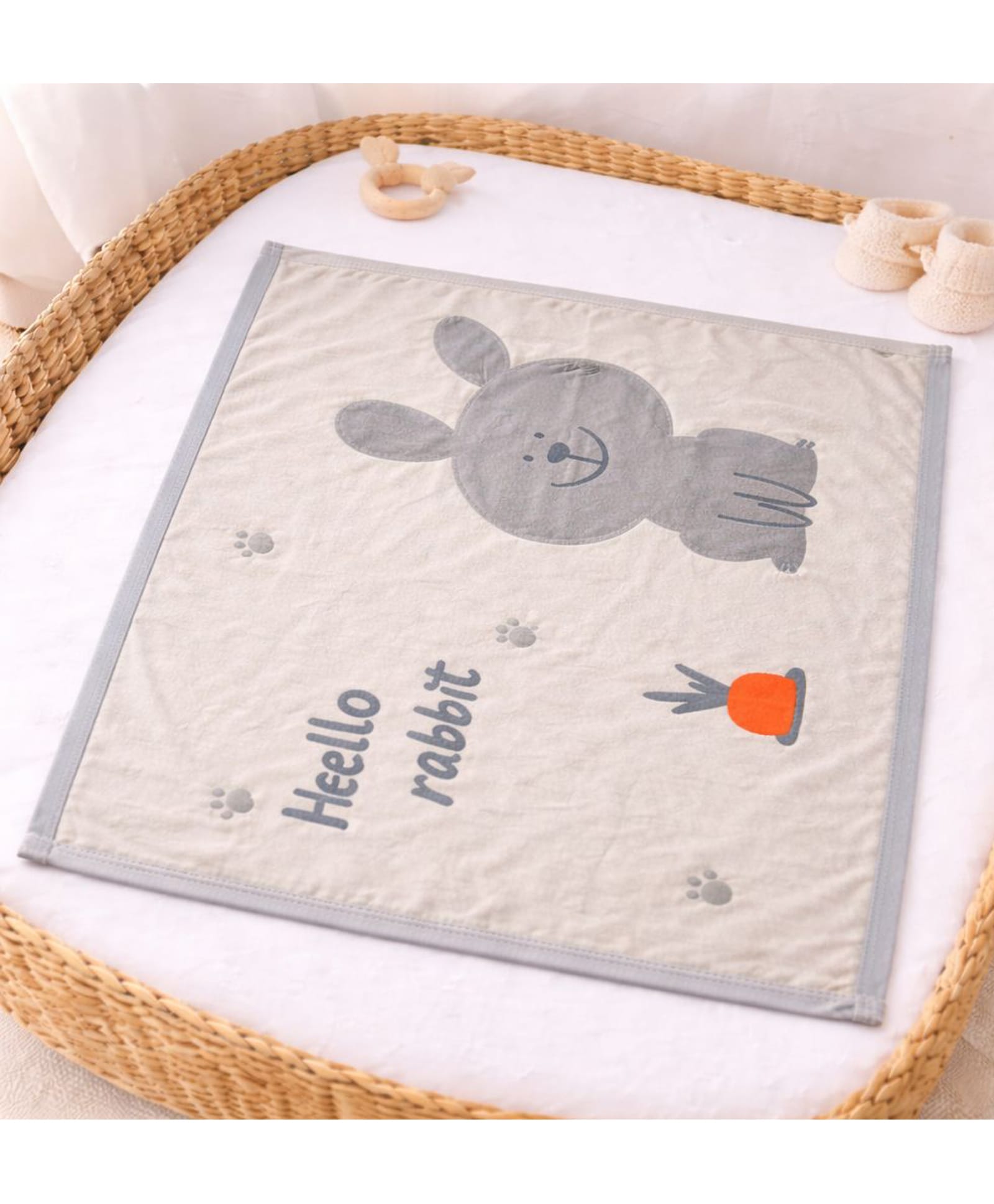 The little lookers Cotton Woven Animal Pattern Bath Towel - Beige-image-30