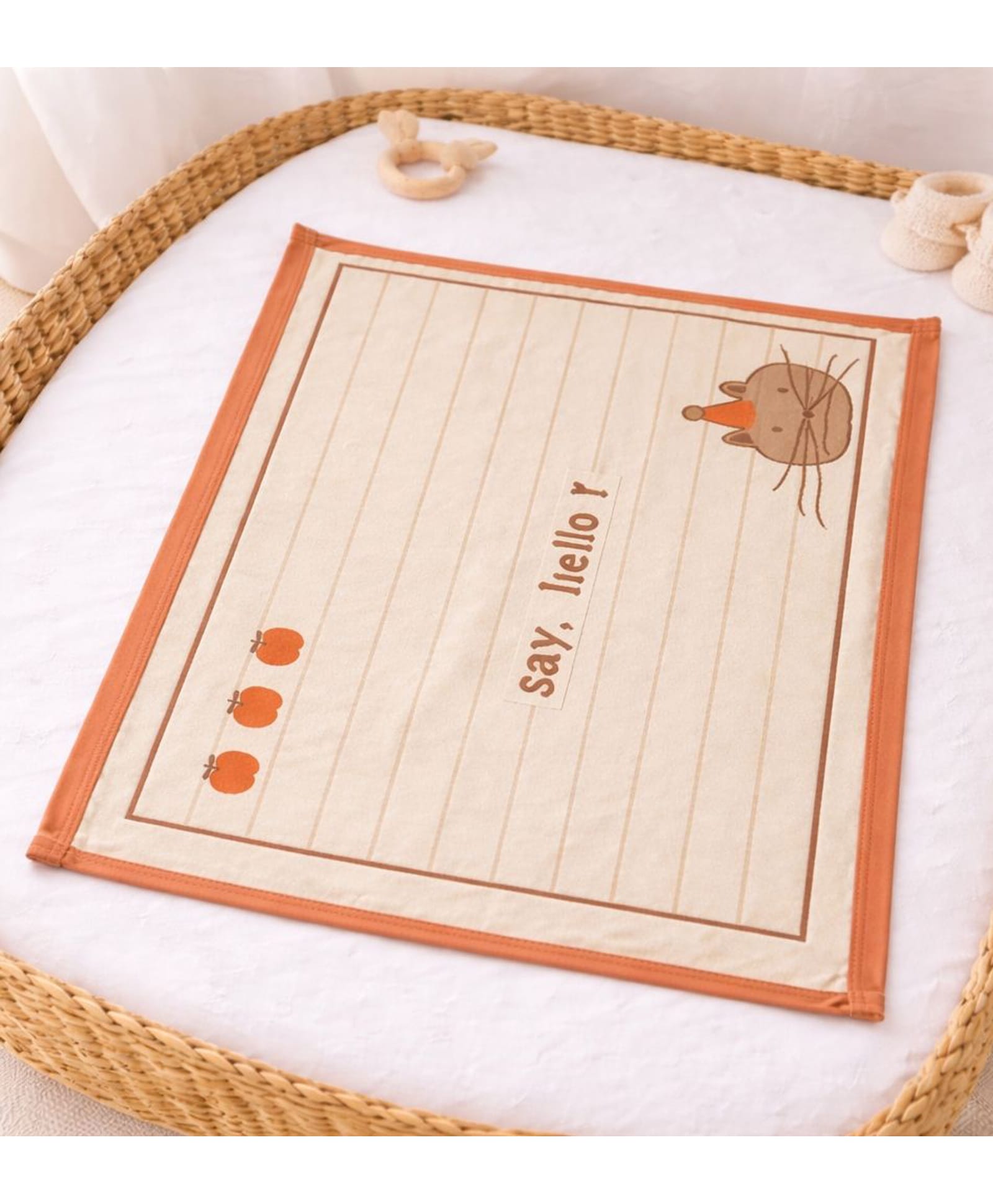 The little lookers Cotton Woven Animal Pattern Bath Towel - Orange-image-30