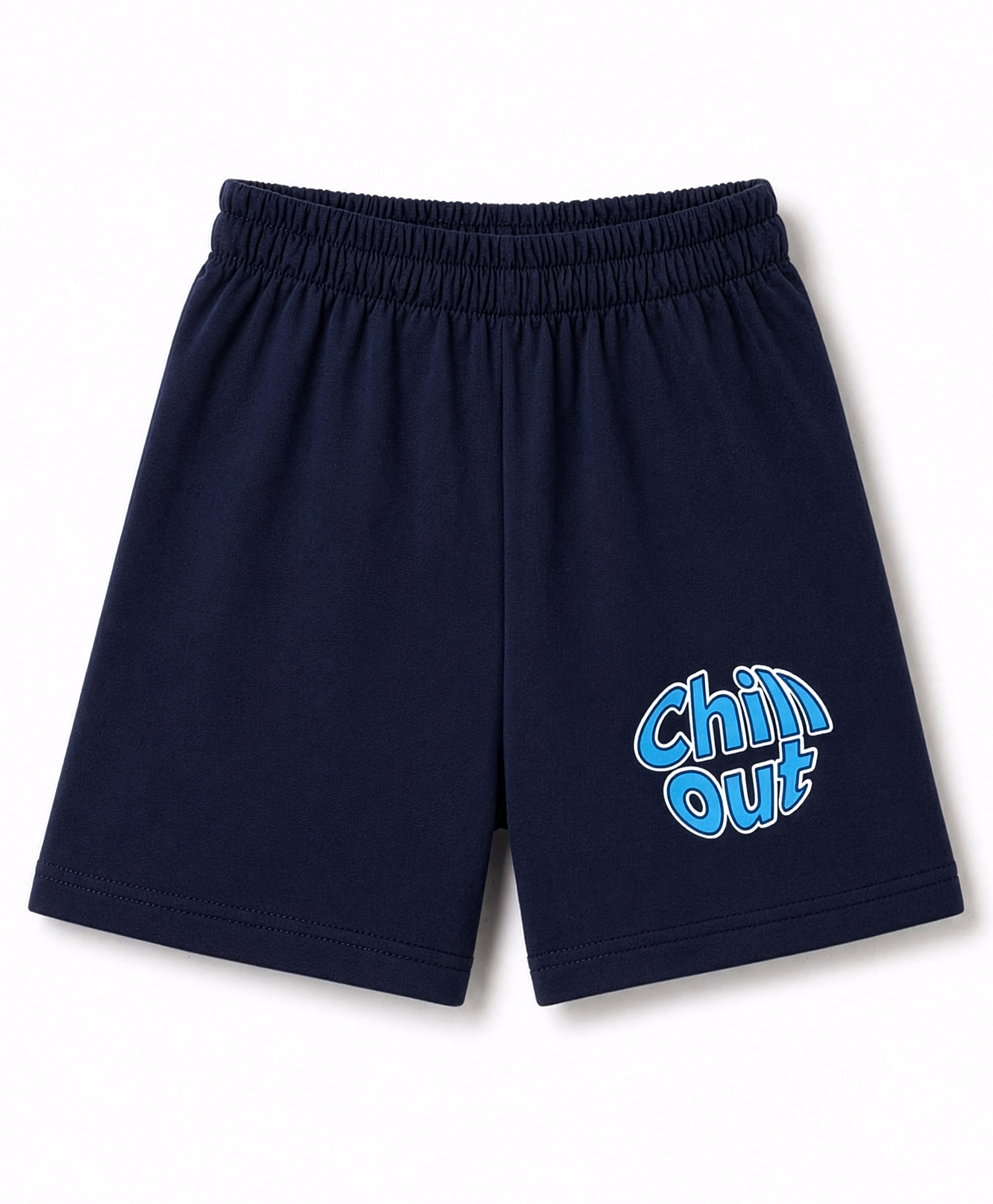 Tango Single Jersey Knit Knee Length Text Printed Shorts - Navy Blue-picture-24