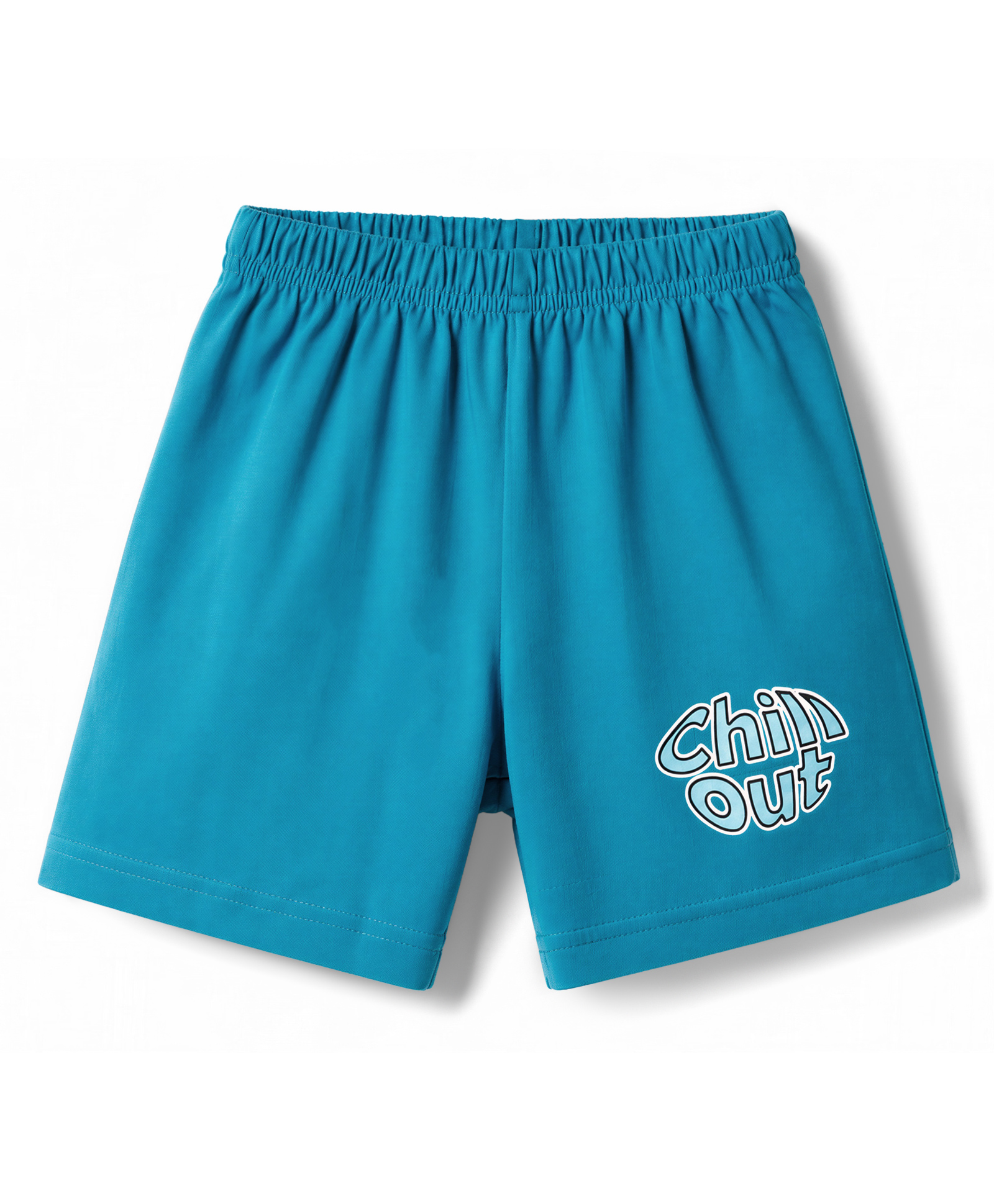 Tango Single Jersey Knit Knee Length Text Printed Shorts - Royal Blue-picture-24
