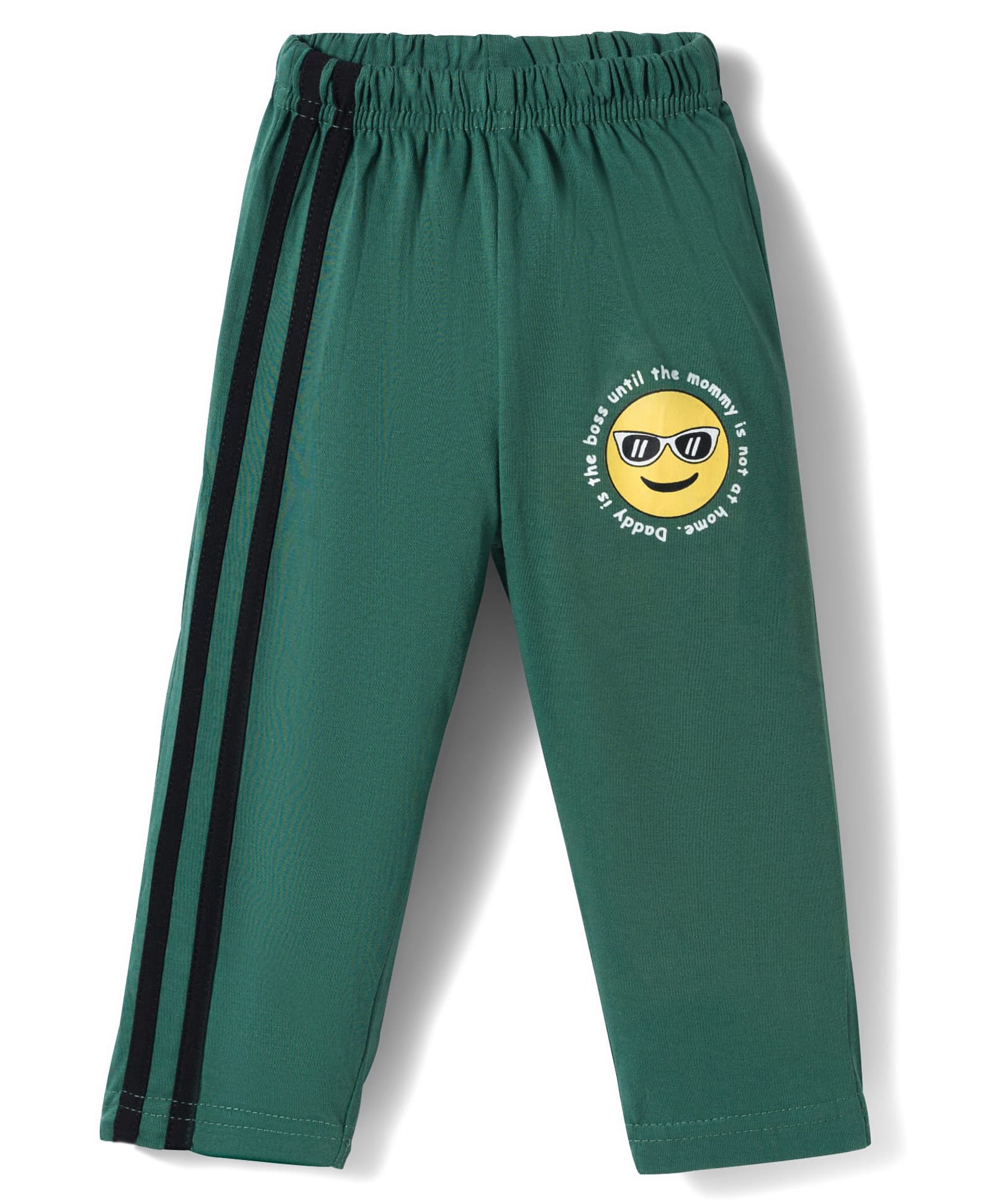 Tango Single Jersey Knit Full Length Lounge Pant With Tape Detailing & Text Print - Mint-picture-30