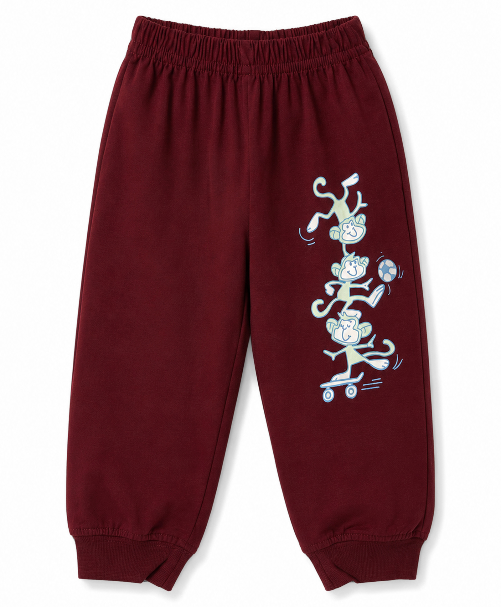 Tango Single Jersey Knit Full Length Monkey Printed Lounge Pant - Multicolor-picture-34