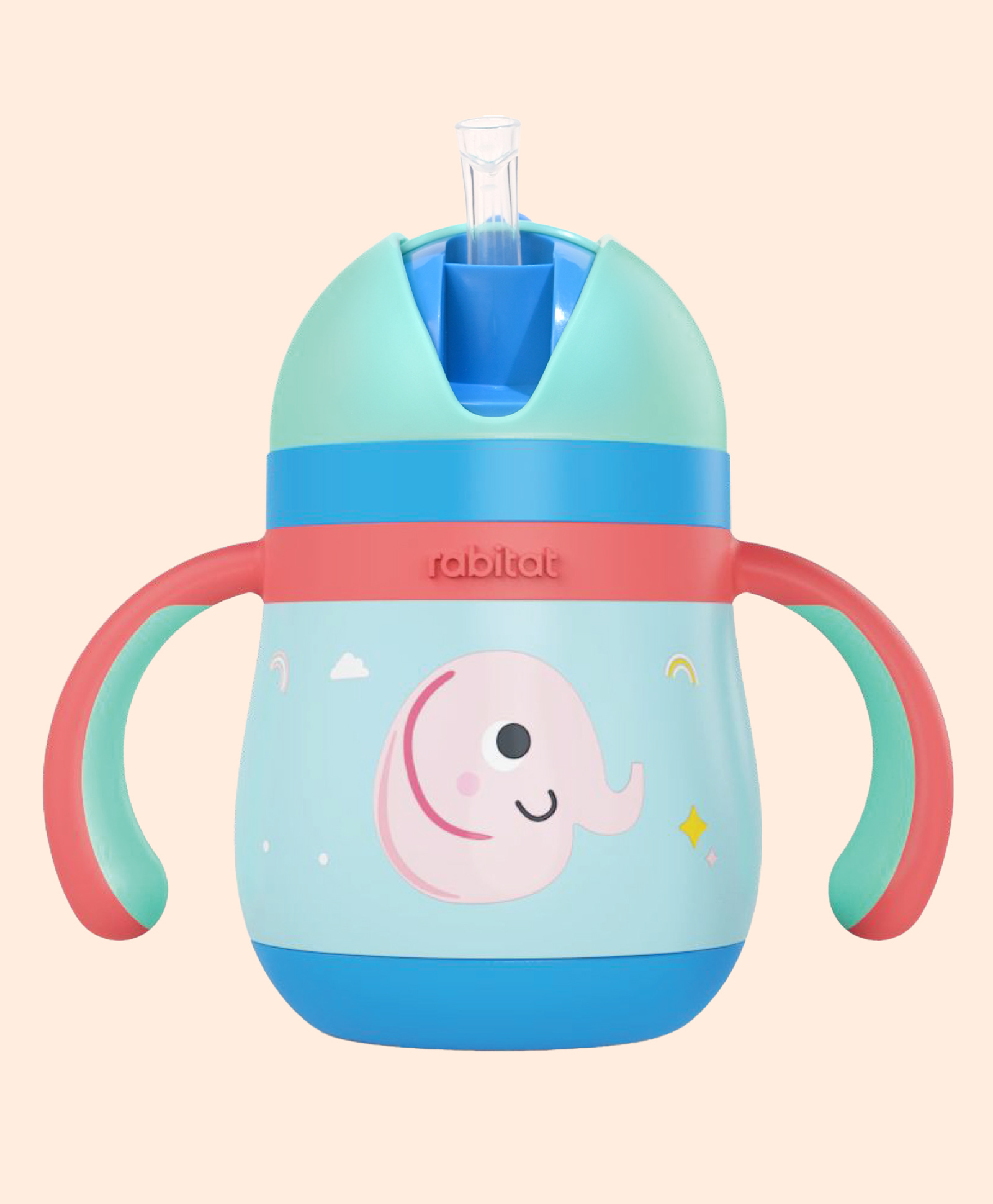 Rabitat Gravity EasyFlow Sipper Tiny Trunk Print - 360 ml-image-9