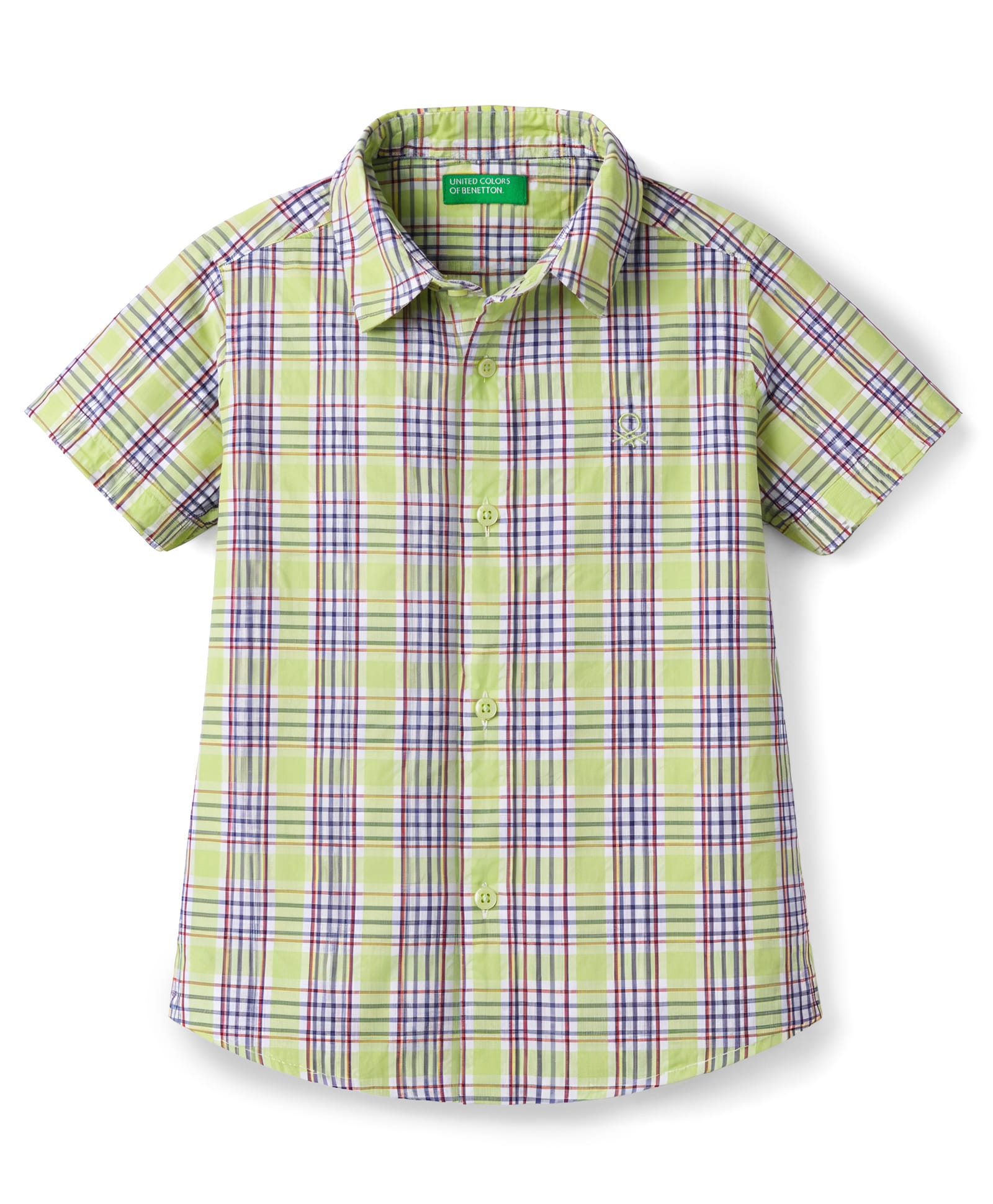 UCB Cotton Woven Shirt Half Sleeves Checks Limegreen 2-3 Years-picture-6
