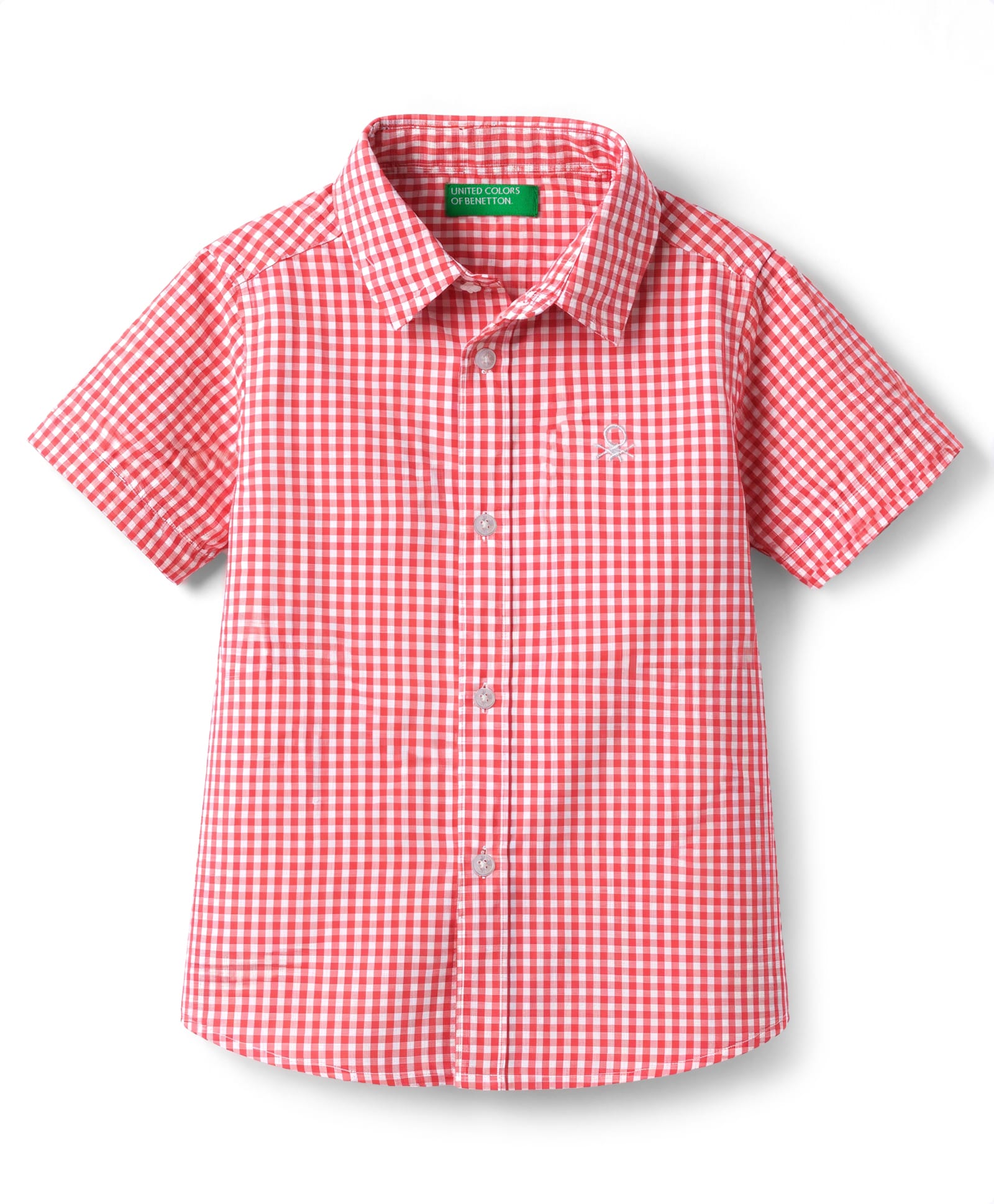 UCB Cotton Woven Gingham Half Sleeves Checks Shirt Red 2-3 Years-picture-19