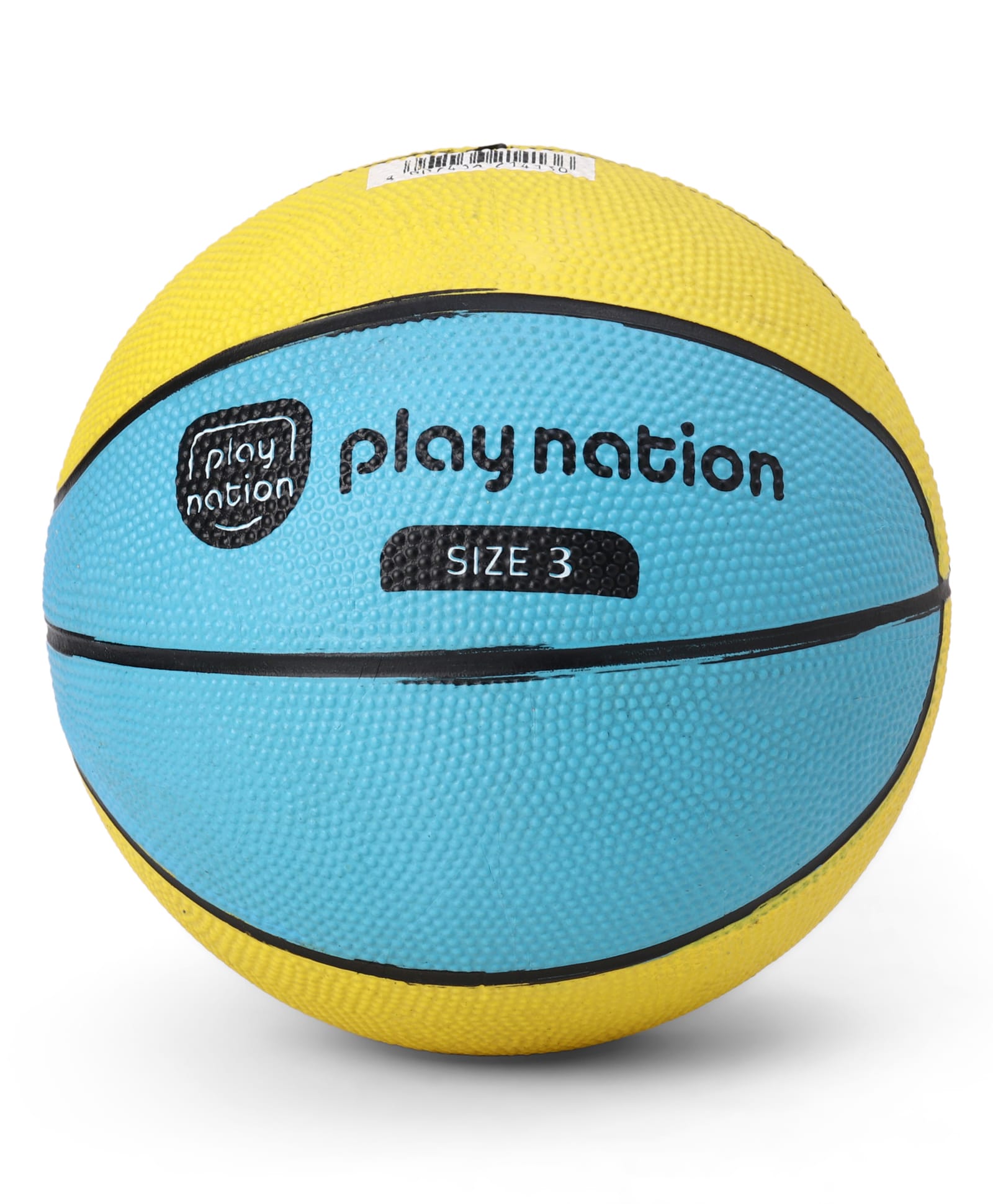 Play Nation Kids Basketball with Inflation Pin Size 3 - Blue Yellow| Mini Basketball| Training Ball for Indoor & Outdoor Play| Easy Grip Kids Practice Ball| Pebbled Texture| Strong Bladder & Valve-image-31
