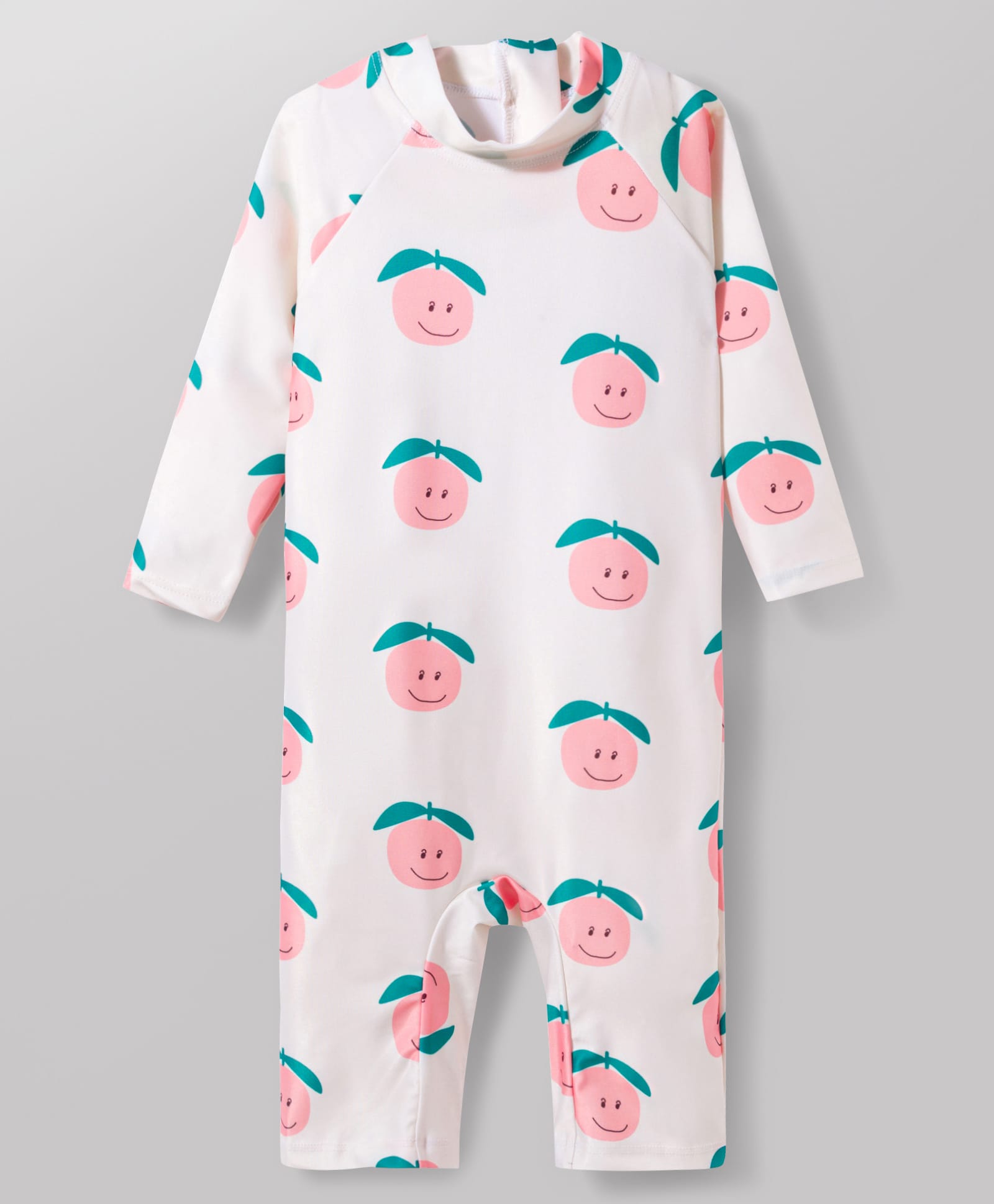KIDLINGSS Full Sleeves Fruits Printed Legged Swimsuit - Cream-image-30