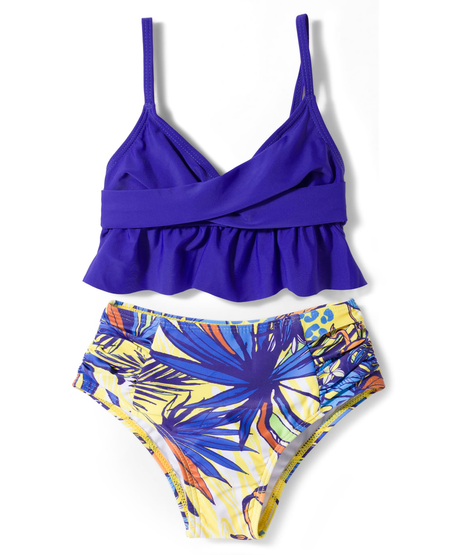 KIDLINGSS Sleeveless Frill Detailed 2 Piece Swimsuit - Blue-image-11