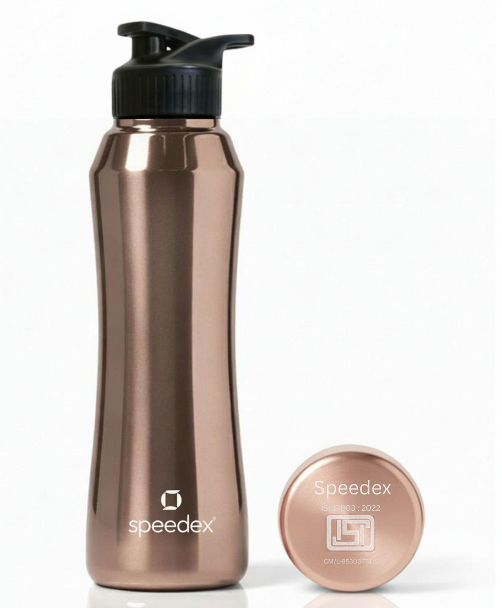 Speedex Stainless Steel Water Bottle 1 Ltr, Leak Proof Sipper, BIS Approved, 1000 ml for Office, School, Gym & Travel, Copper Gold (Set of 1)-image-34