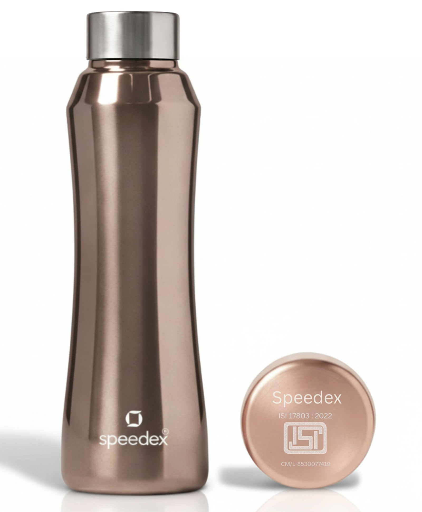 Speedex Stainless Steel Water Bottle 1 Litre (1000 ml), Leakproof Screw Cap, BIS Approved, Copper Gold, Pack of 1-image-37