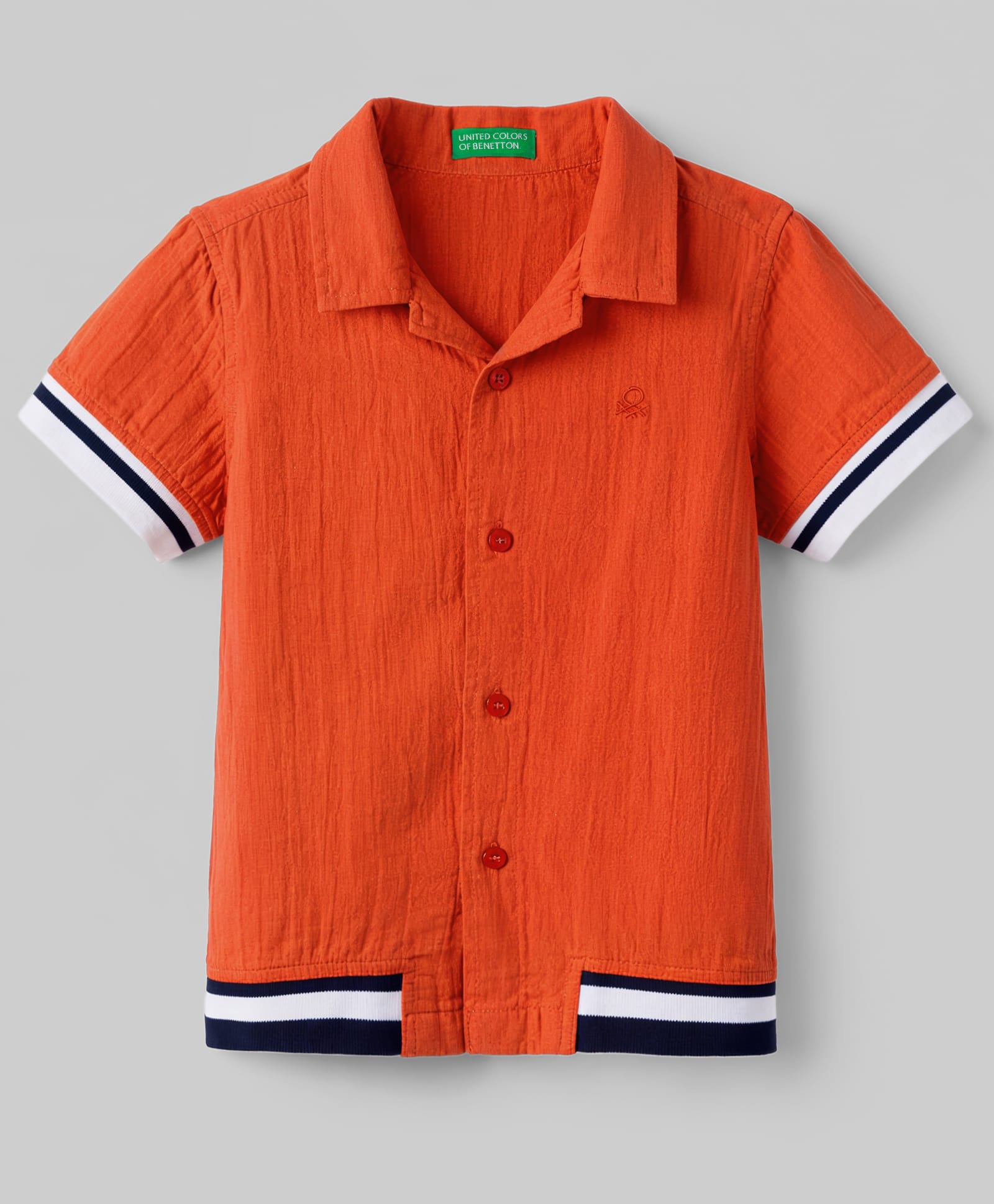 UCB Cotton Woven Shirt Half Sleeves Resort Collar Red 6-9 Months-image-22