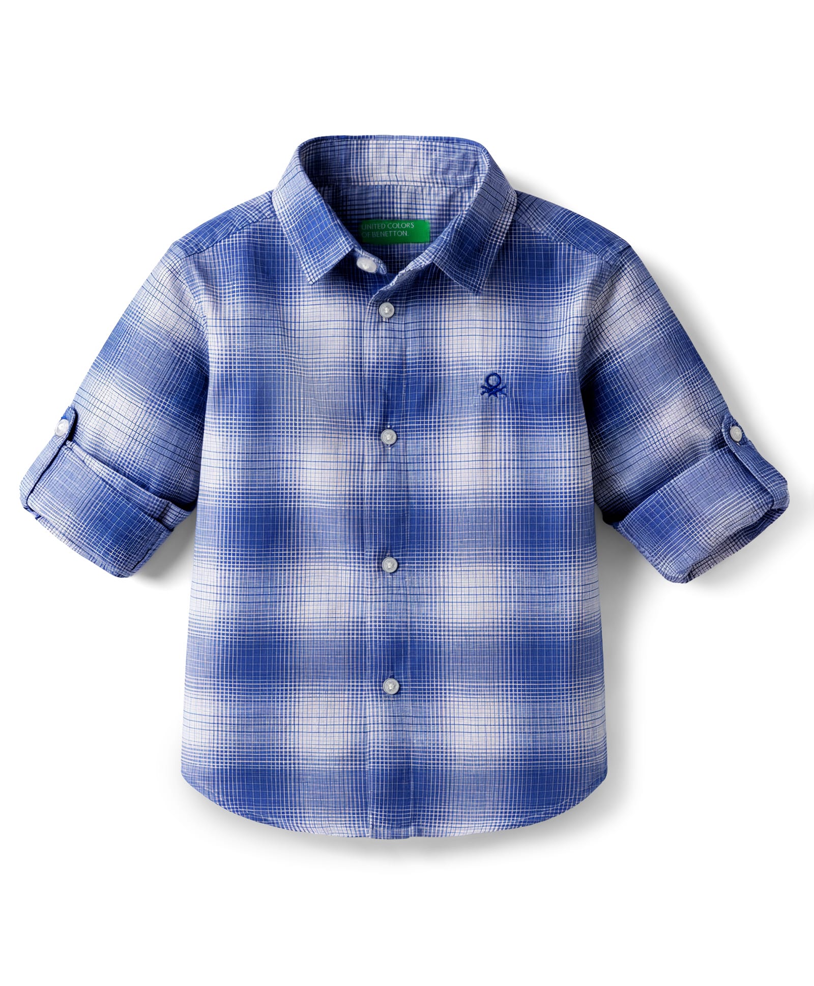 UCB Cotton Woven Shirt Full Sleeves Saturated Check Blue 9-12 Months-picture-41