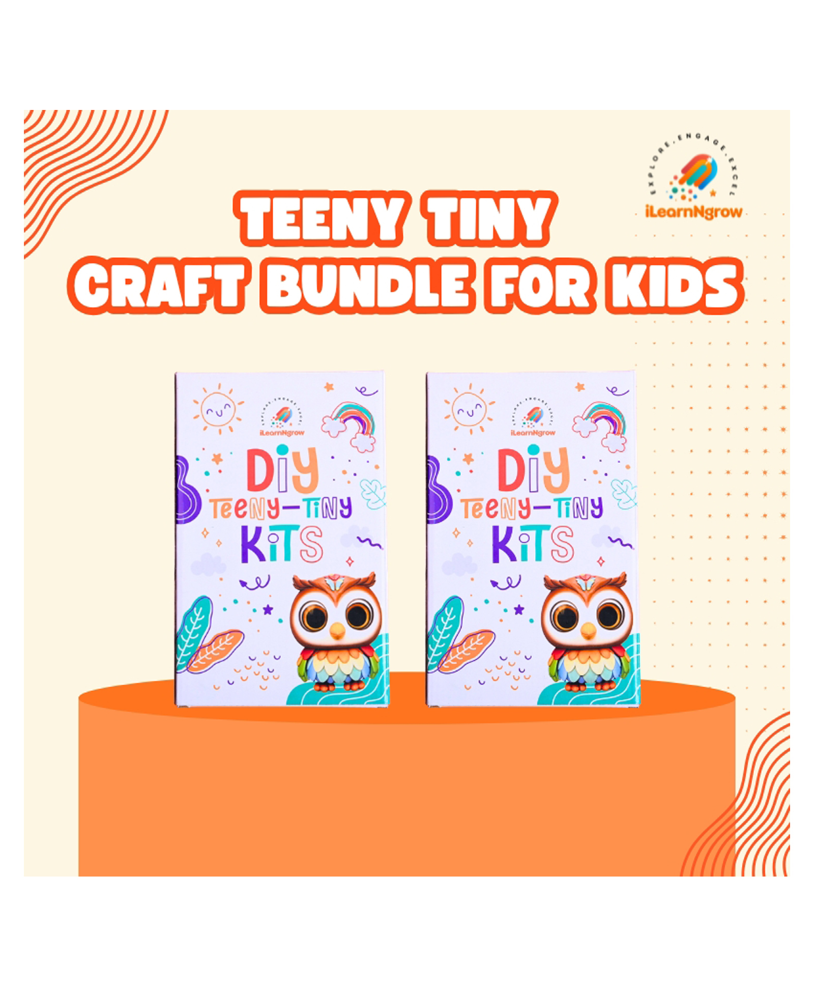 ilearnngrow Teeny Tiny Unicorn Craft Bundle for Kids Painting Kit & Door Handle Name Plate DIY Set-image-13