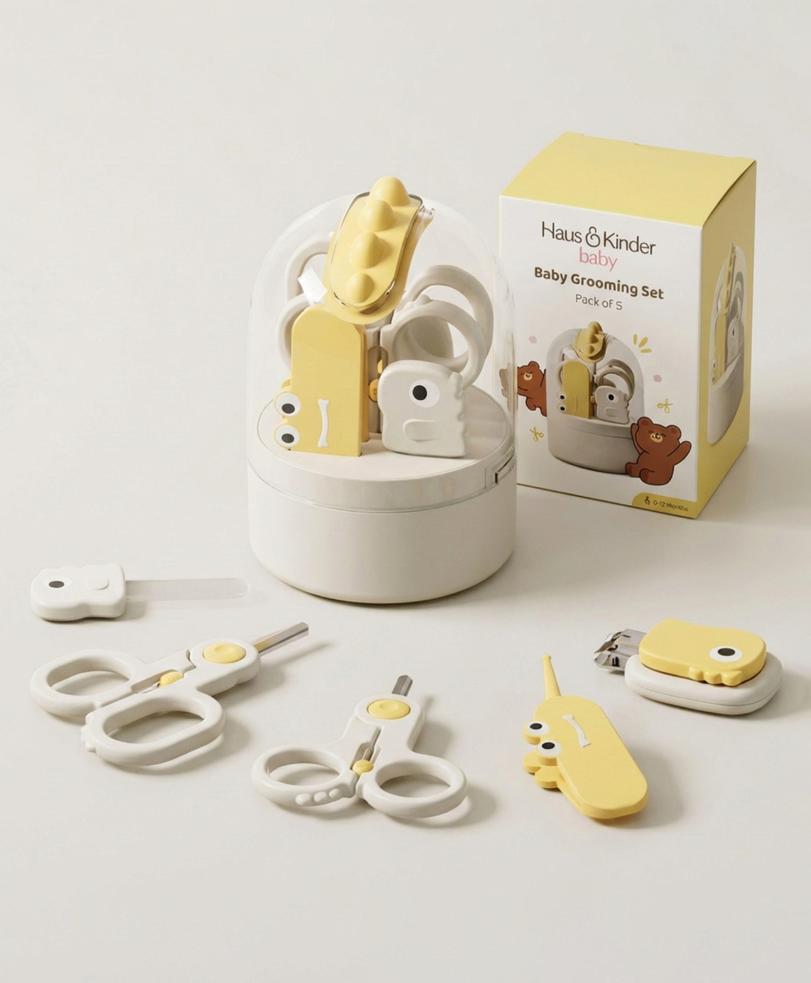 Haus & Kinder Tinytrims Baby Grooming Kit- set of 5-image-39