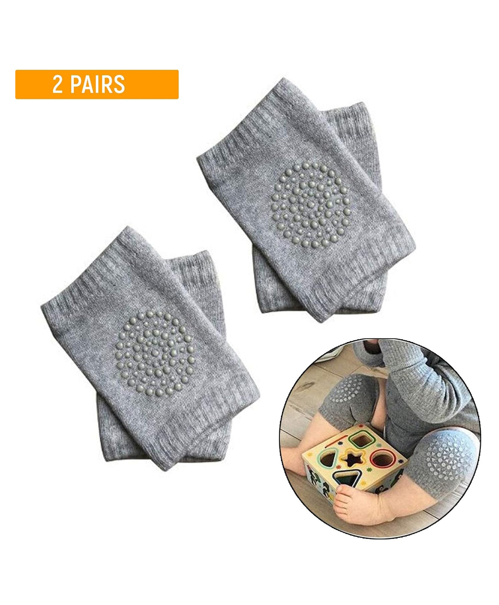 Safe-O-Kid Baby Safety Knee & Elbow Guards Soft, Breathable & Anti-Skid (Pack of 2)-picture-32