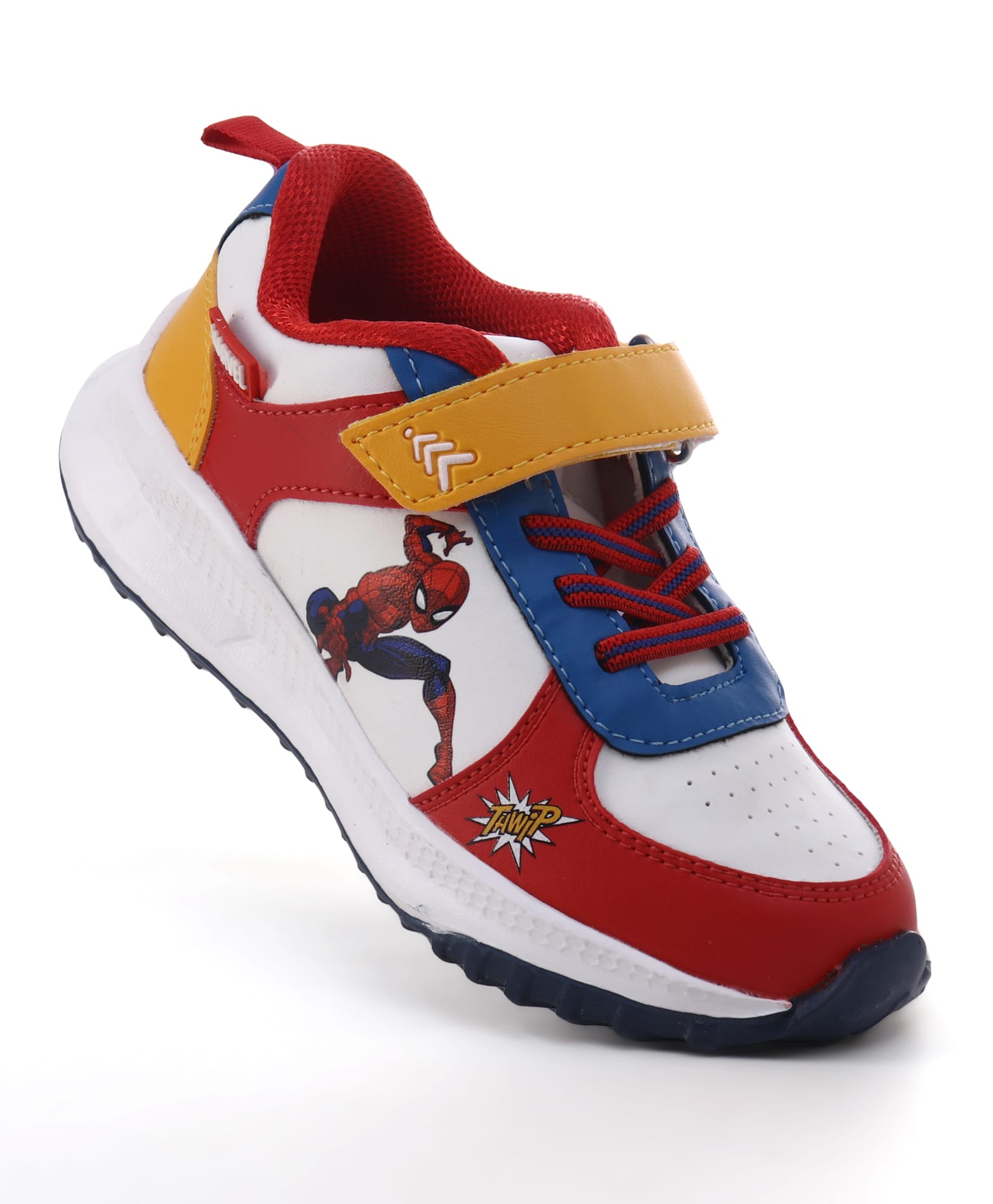 Pine Kids Marvel Velcro Closure Sneakers With Spider Man Print - Red & White-image-16