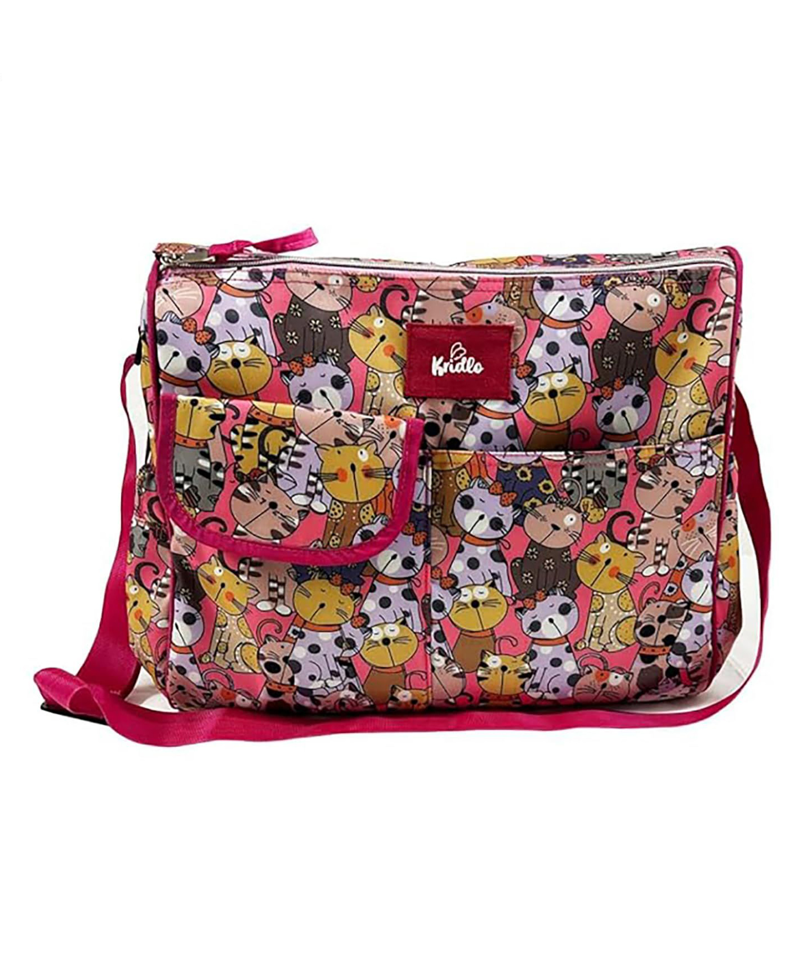 Kridlo Diaper Travel Organizer Handbag- Peachy Cat-image-49
