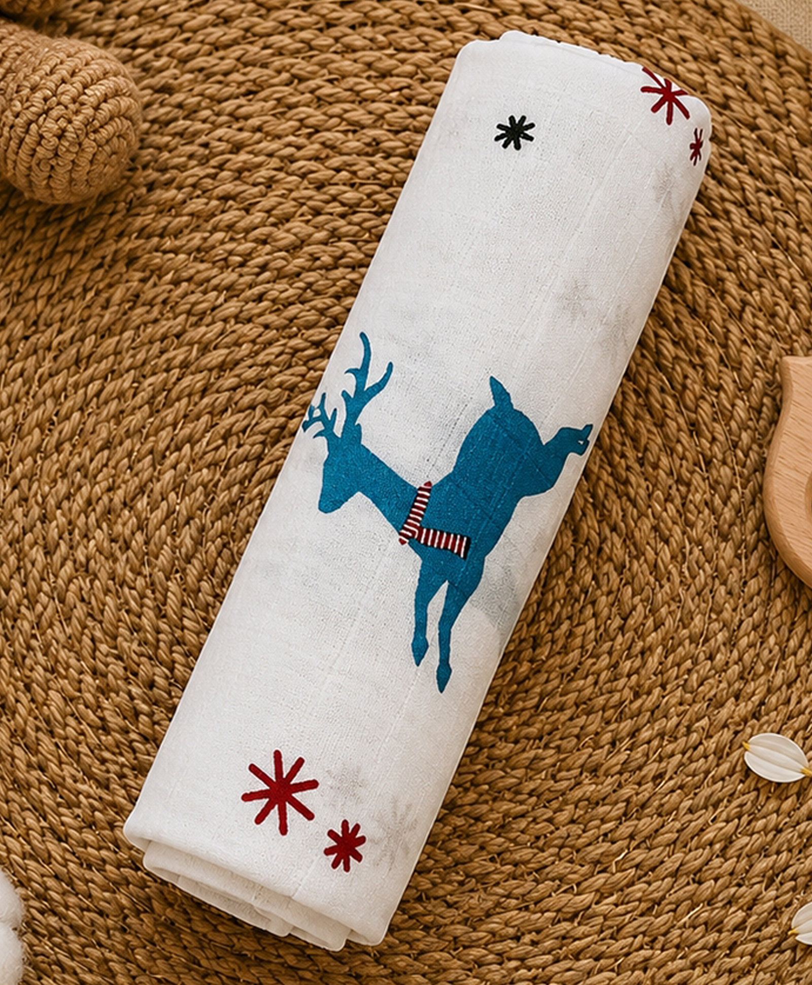 Kridlo Swaddle Pack of 1 - Dancing Deer-image-26