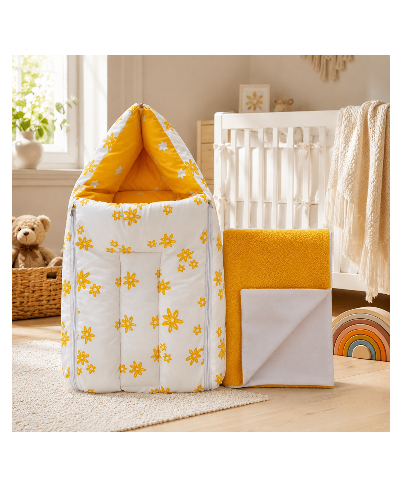 Kridlo Nest and DryMat combo - Yellow Nest and Yellow Drymat-picture-10