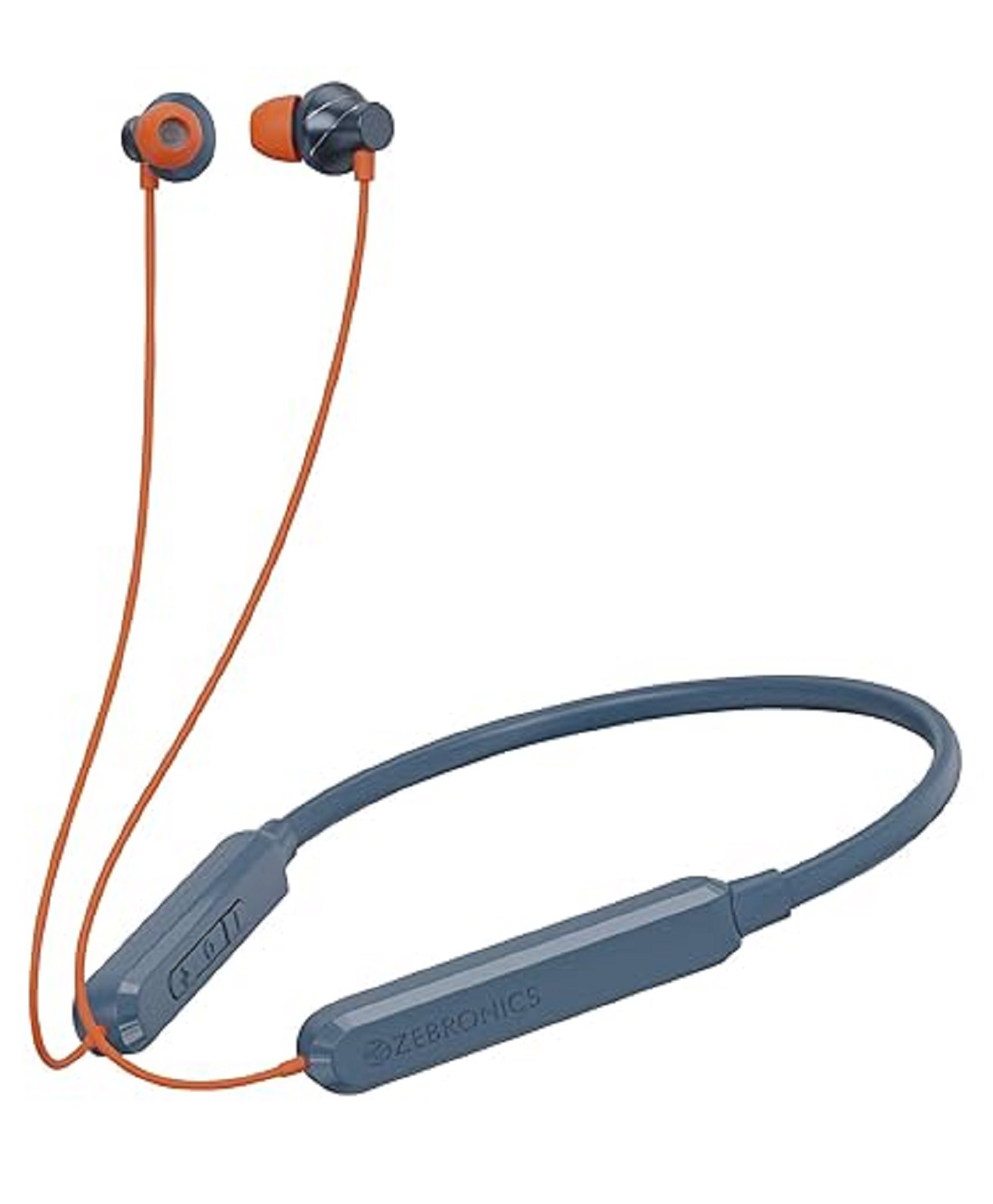 ZEBRONICS Jumbo LITE with 70 Hours Backup, Bluetooth v5.2 Wireless Neckband, Fast Charging, ENC Calling, Gaming Mode (Upto 50ms), Voice Assistant, Dual Pairing, Splash Proof, and Type C (Navy)-picture-12